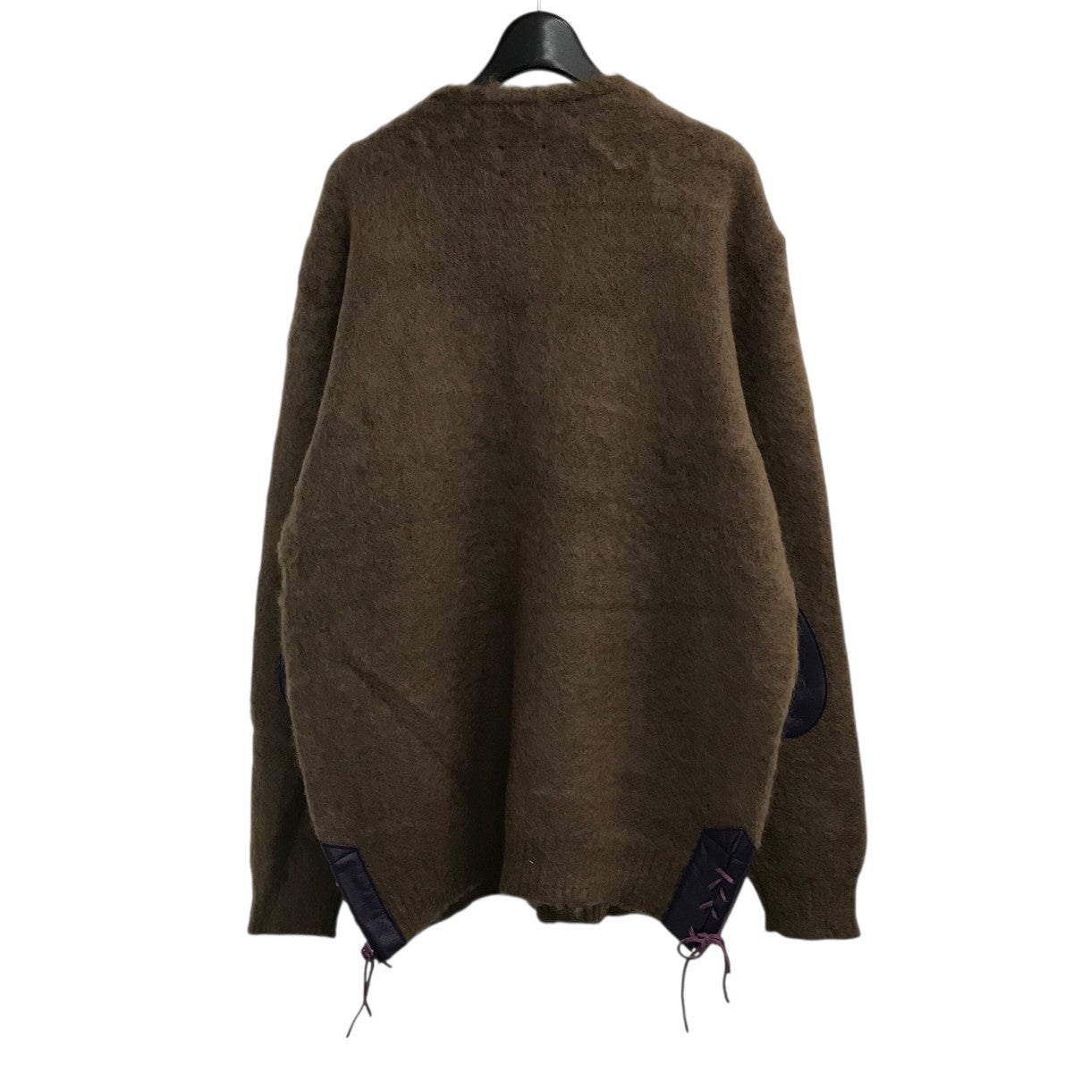 Needles(ニードルズ) 「EP MOHAIR CARDIGAN SOLID」レザーパッチ