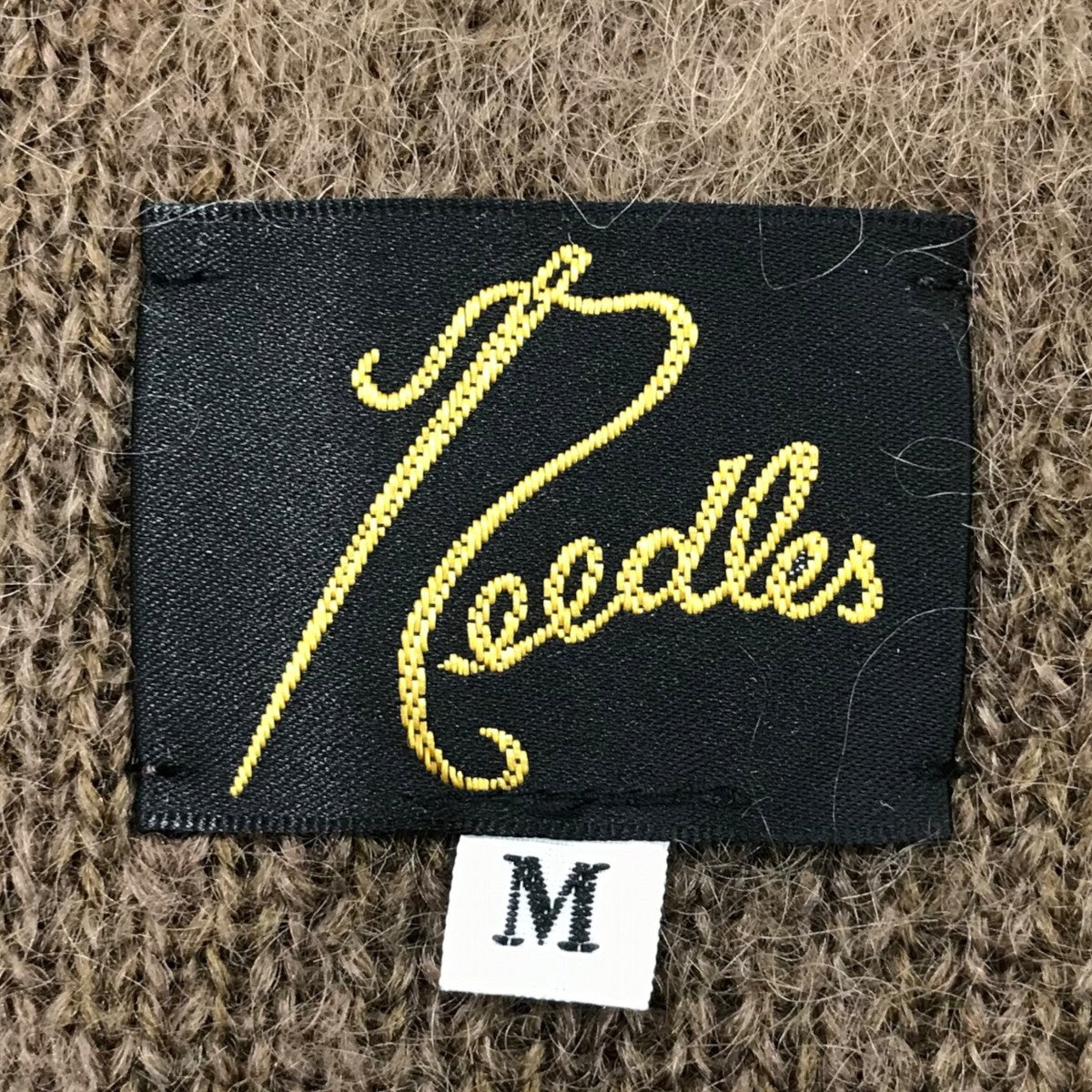 Needles(ニードルズ) 「EP MOHAIR CARDIGAN SOLID」レザーパッチ
