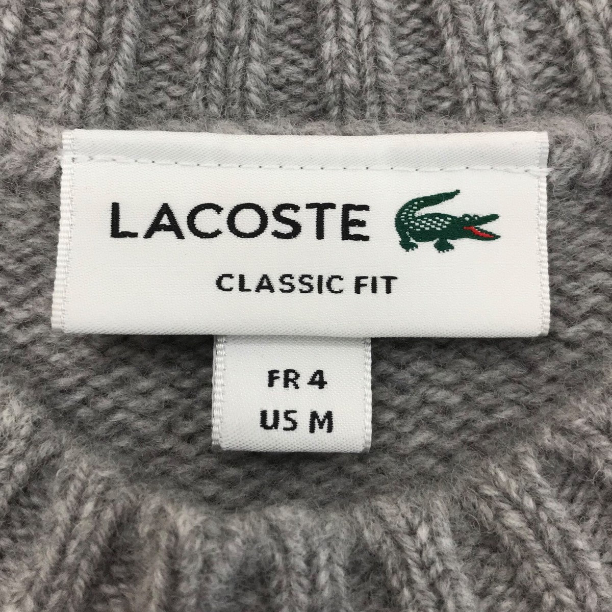 LACOSTE(ラコステ) グラフィカルワニロゴジャカードニット