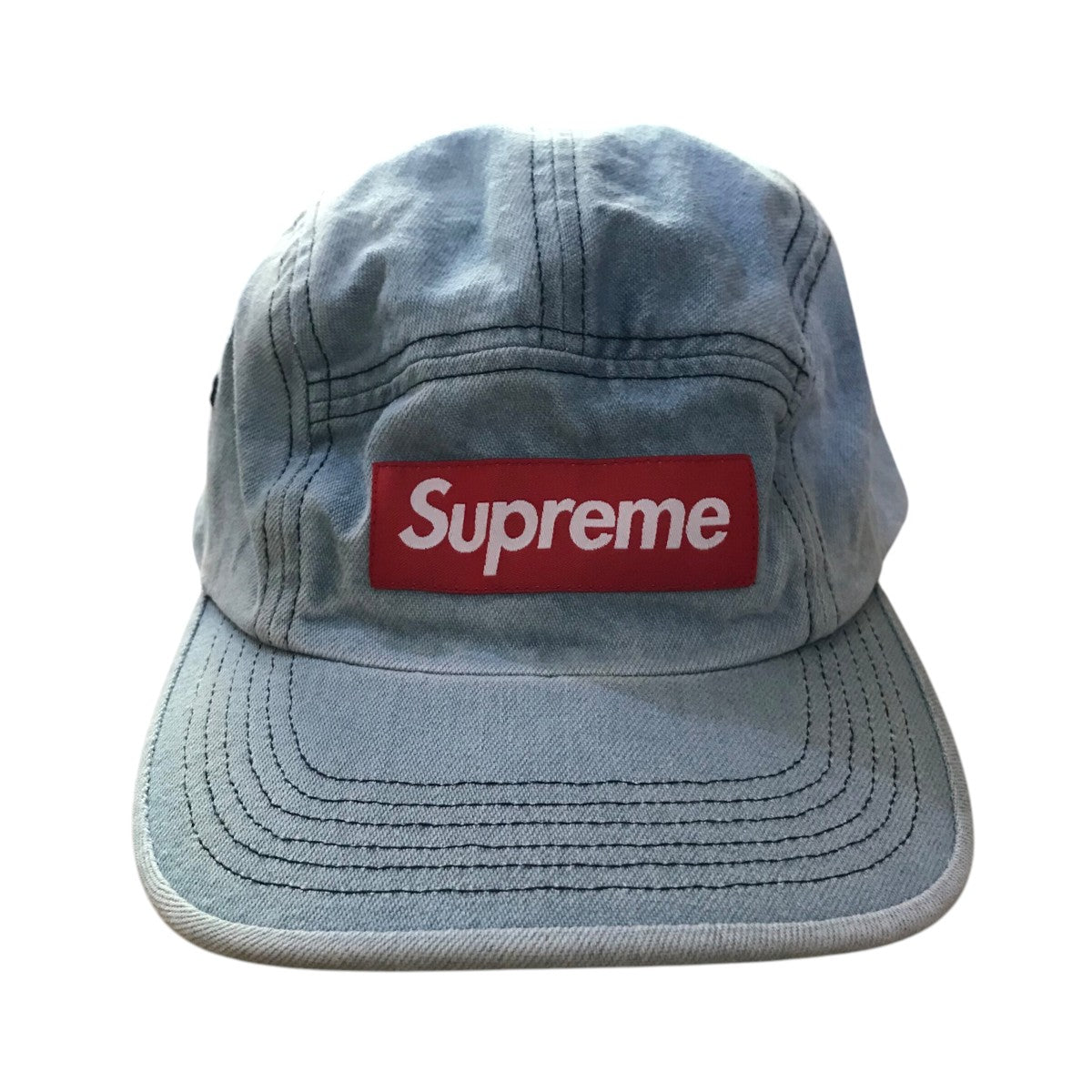 シュプリーム SUPREME 18SS Washed Chino Twill Camp Cap Denim