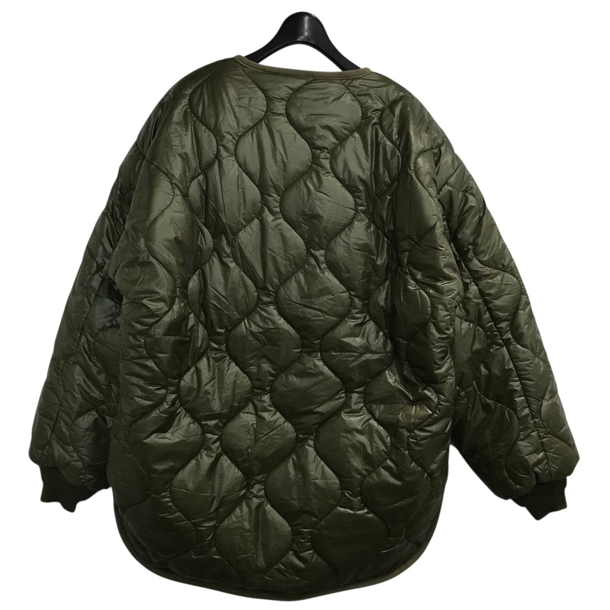 Gabardine K.T バイアスシルバーフォックス 中綿キルティングコート Gabardine K.T バイアスシルバーフォックス 中綿キルティング