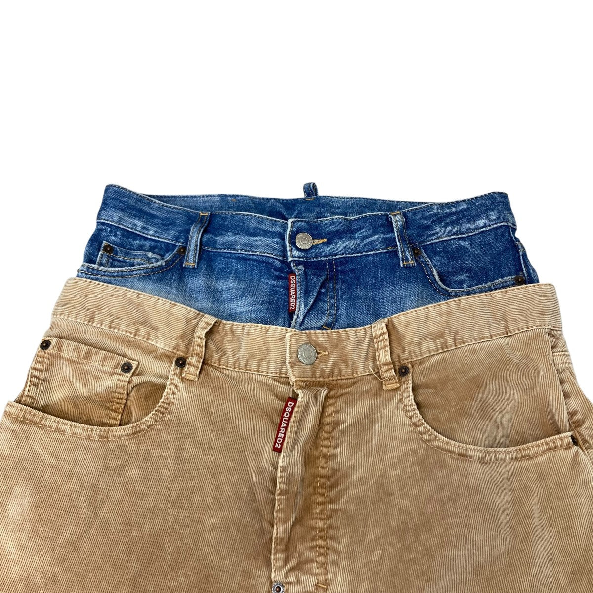 DSQUARED2(ディースクエアード) 23AW レイヤードコーデュロフレアイ