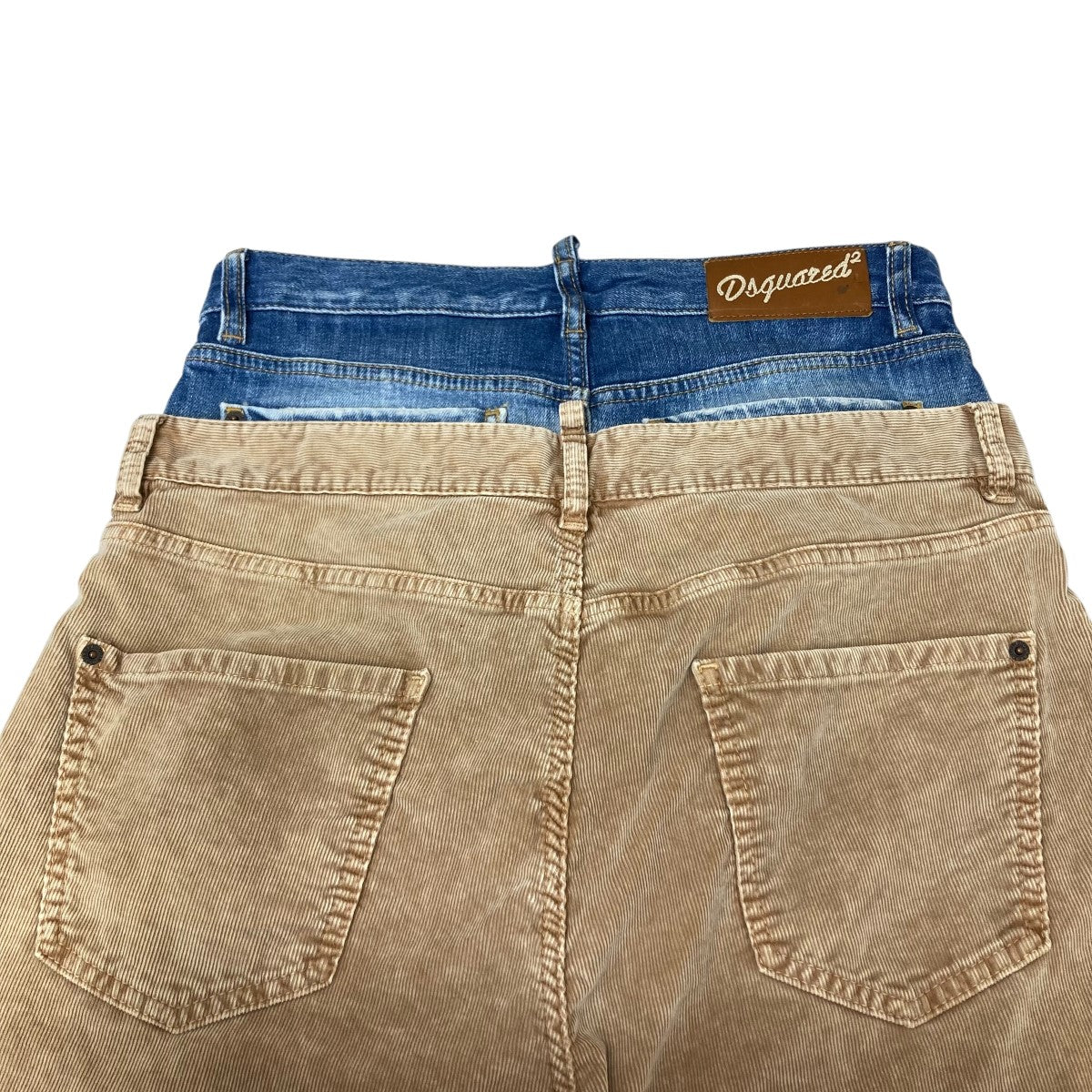 DSQUARED2(ディースクエアード) 23AW レイヤードコーデュロフレアイ