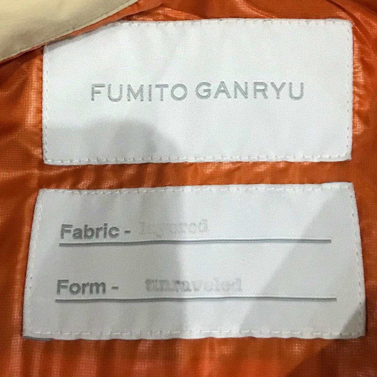 FUMITO GANRYU(フミトガンリュウ) 「Padded Shirt」中綿シャツFU4 SH