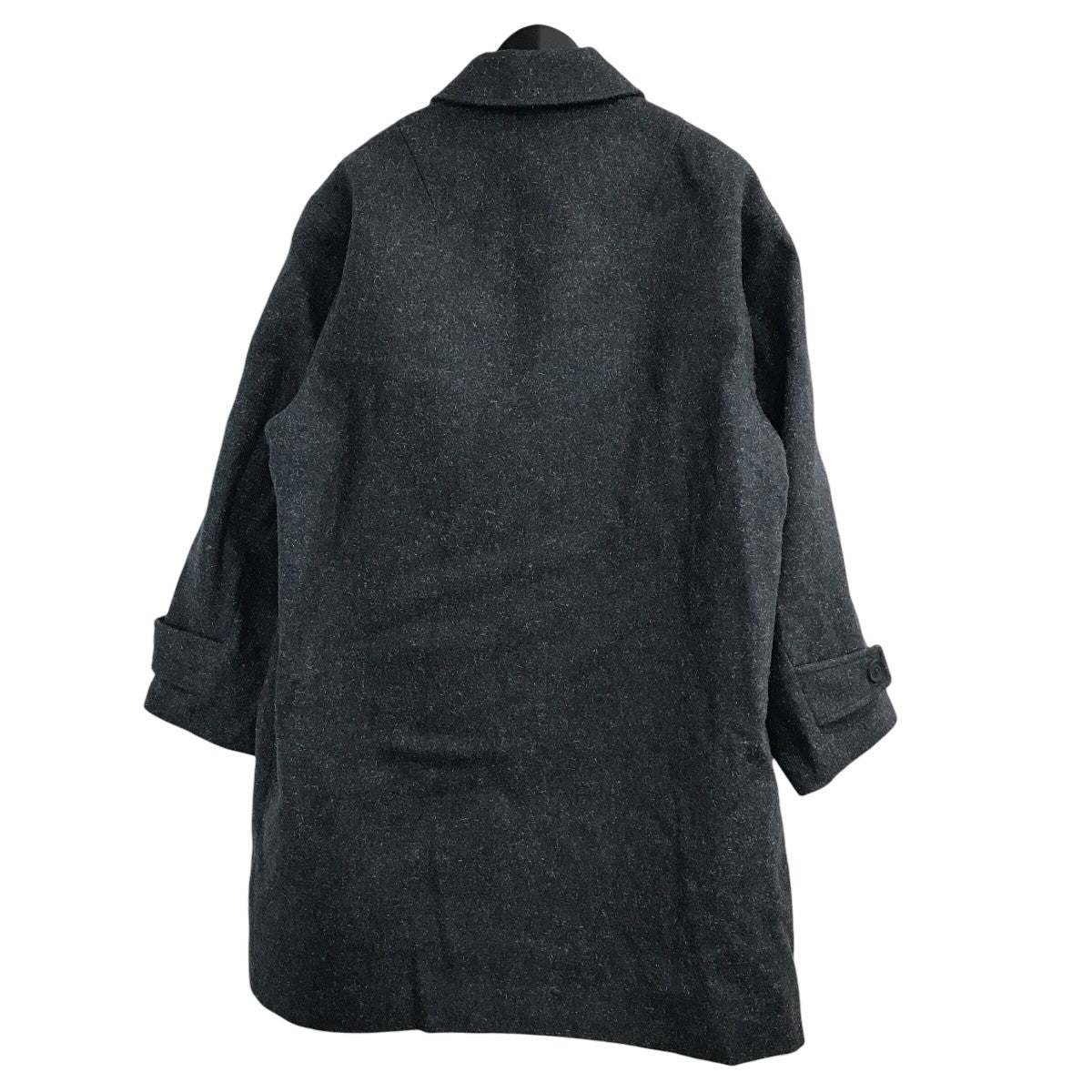 【Kolor】knit coat 21AW ドッキングコート/2 定価：16万 KOLOR(カラー) 「ケンピメルトン SOUTIEN COLLAR COAT」ドッキング
