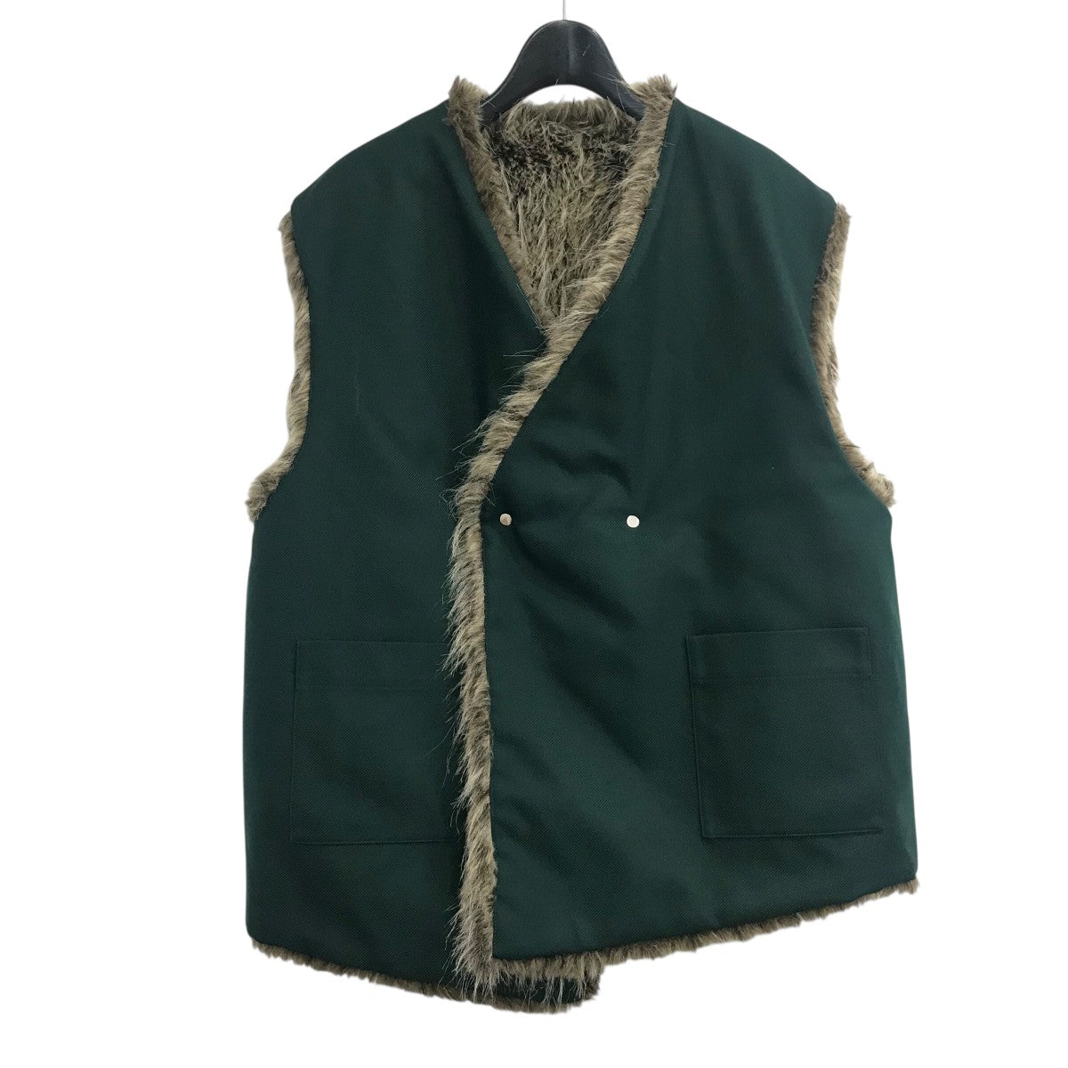 namacheko Vest ナマチェコ　ベスト NAMACHEKO(ナマチェコ) 「BARBARA FUR VEST」リバーシブルベスト