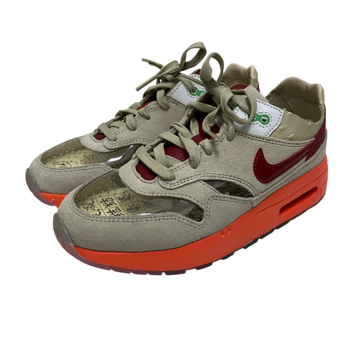 NIKE×CLOT PS Air Max 1 KISS OF DEATHローカットスニーカーDH2493-100 古着・中古-1枚目のアイテム画像