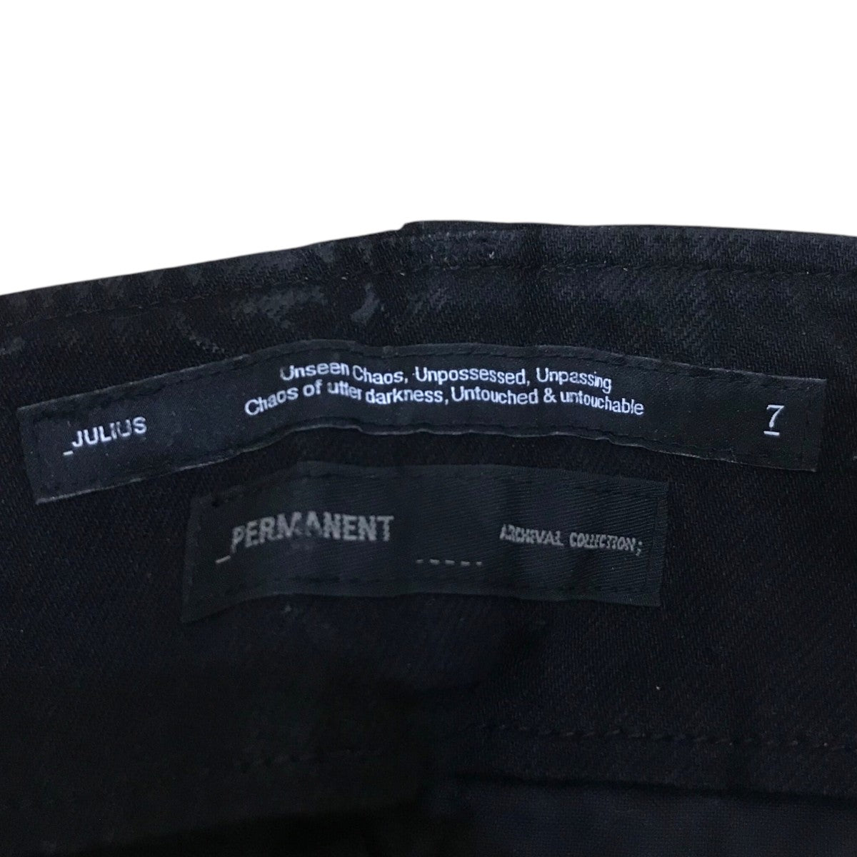 JULIUS 24AW「DENIM GASMASK CARGO TROUSER」デニムガスマスクカーゴロングパンツ879PAM3 C 古着・中古-5枚目のアイテム画像