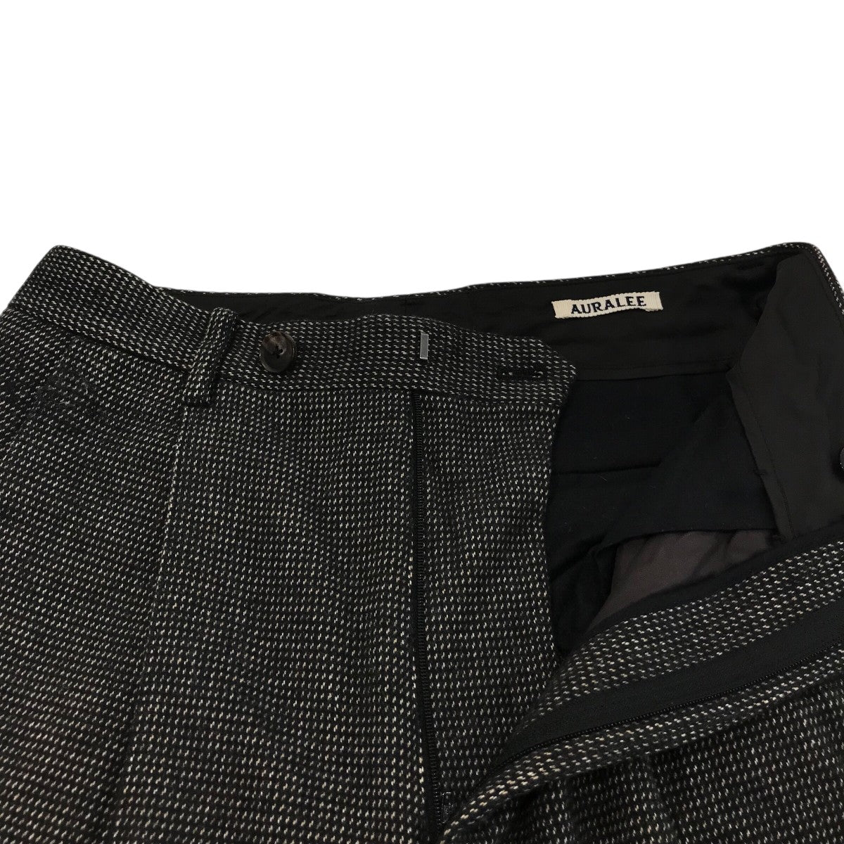 ●美品 22AW AURALEE ライトウール ツータック スラックス サイズ4 Auralee ライト ウール マックス ギャバジン ツータック