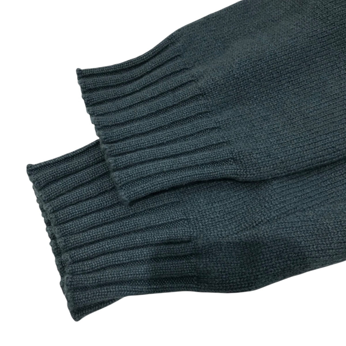 レザーステッチカシミヤニット
