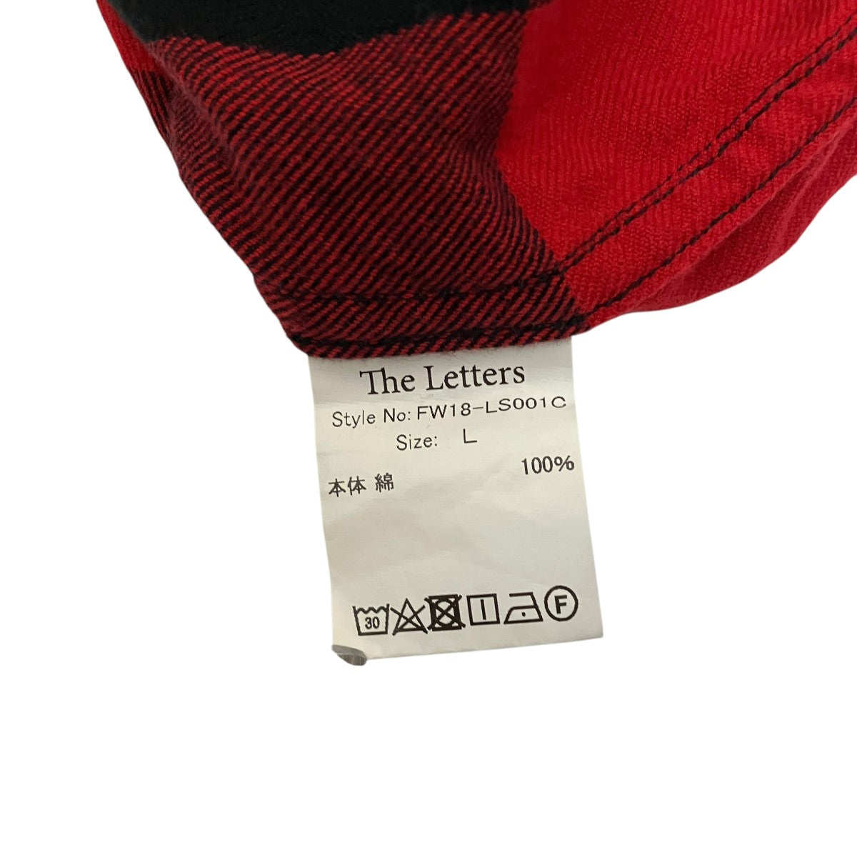 The Letters(ザレターズ) バッファローチェックウエスタンシャツFW18