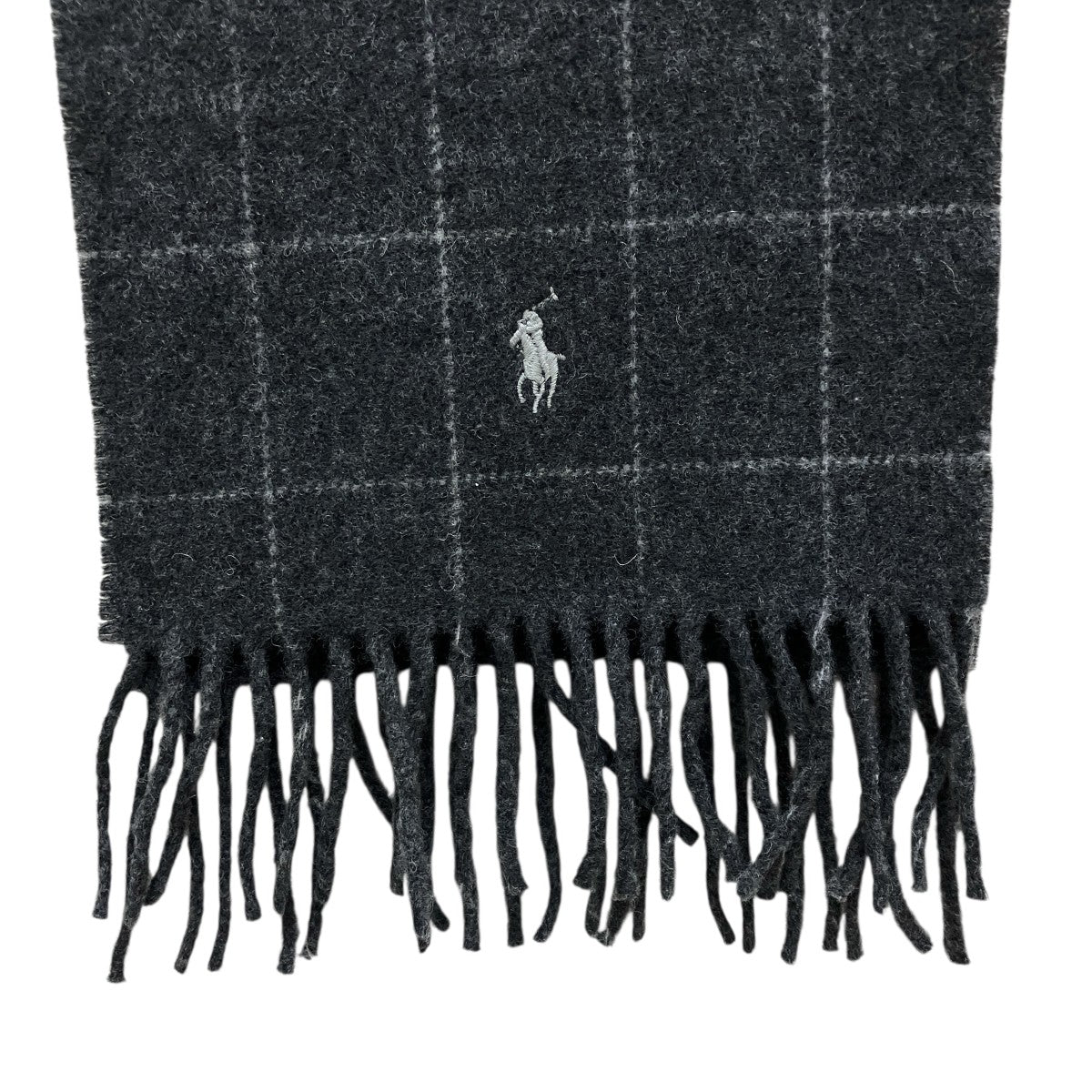 POLO RALPH LAUREN(ポロラルフローレン) チェックマフラー グレー