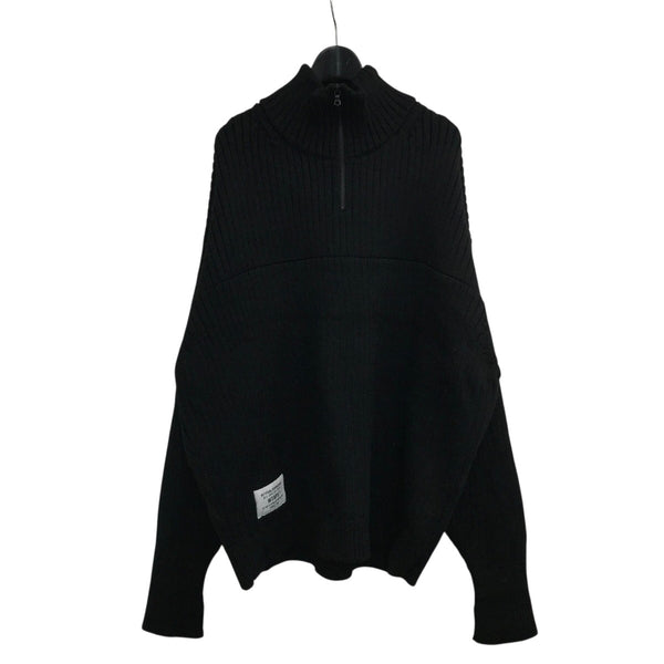 WTAPS(ダブルタップス) 24AW「SUB SWEATER POLY」ハーフジップニット