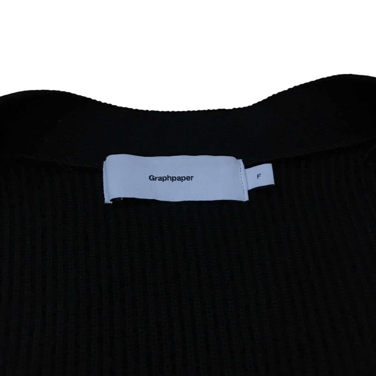 グラフペーパー　カーディガン Graphpaper - グラフペーパー / HIGH DENSITY COTTON KNIT
