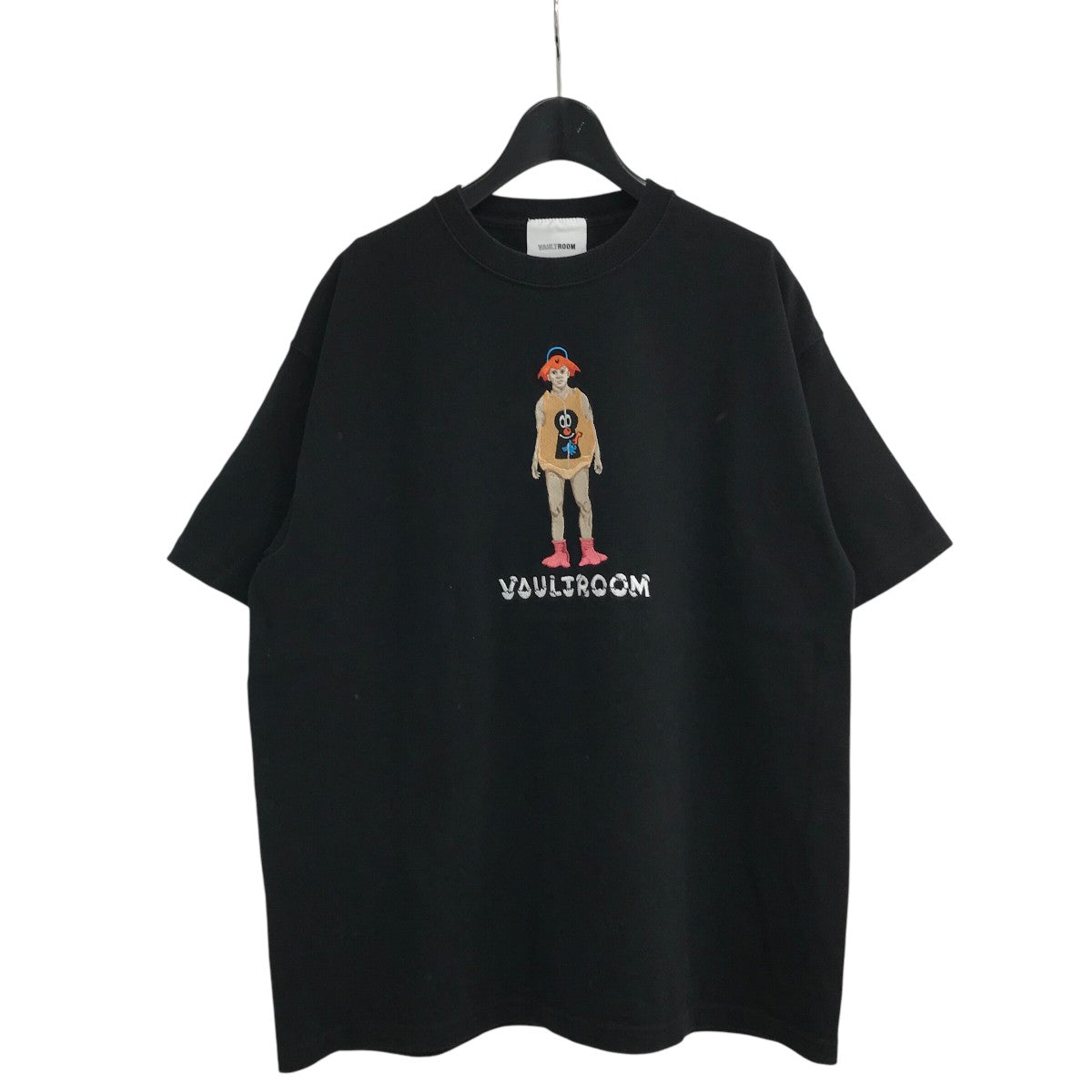 【即日発送】vaultroom ZUZU GACHA TEE / BLK (L) VAULTROOM×ZUZU ZUZU GACHA TEE刺繍Tシャツ ブラック サイズ XL