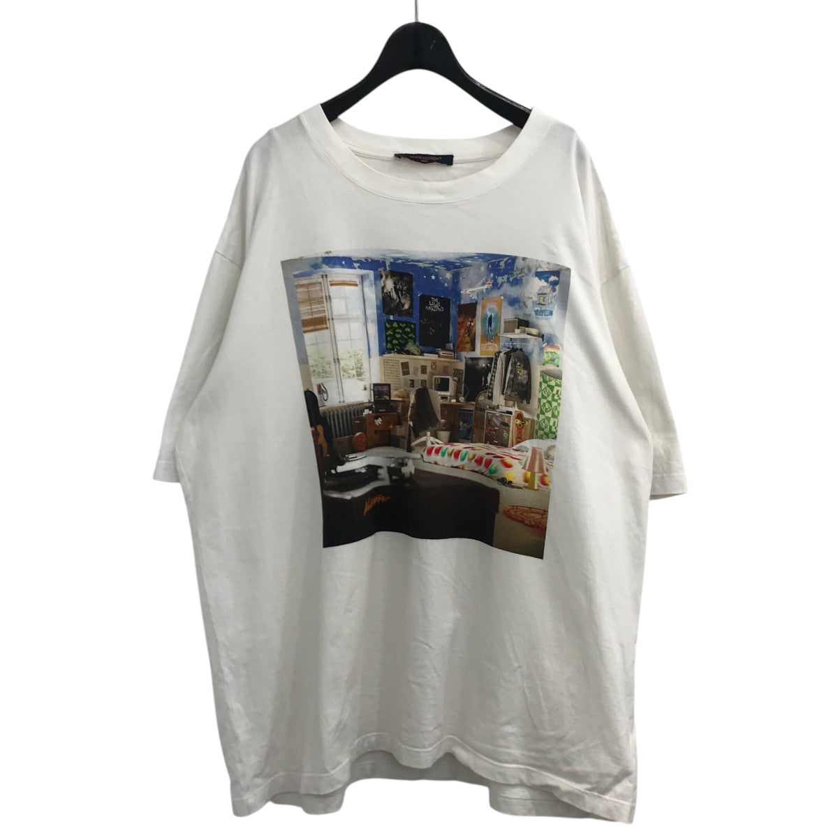 極美品 LOUIS VUITTON ルイヴィトン LVバード シグネチャ―プリンテッド 半袖Tシャツ RM232 NPG HPY83W ホワイト ブラック サイズ4L 中古 4b012690 LOUIS VUITTON - 極美品 LOUIS VUITTON ルイヴィトン LVバード