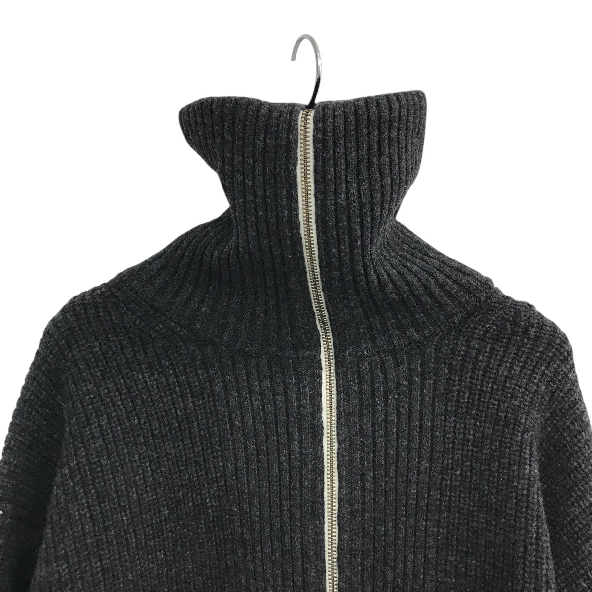Nknit 24awニット ンニット NKNIT 24AW ジップアップニット 24AWN048 グレー