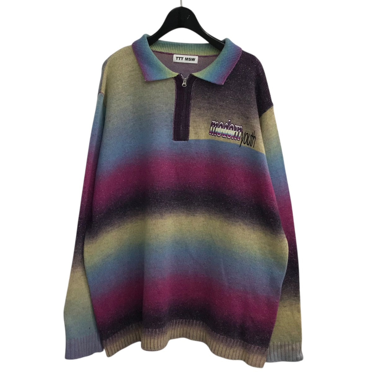 定番人気！ TTT MSW(ティーモダンストリートウエア) 「Kasuri knit polo トップス