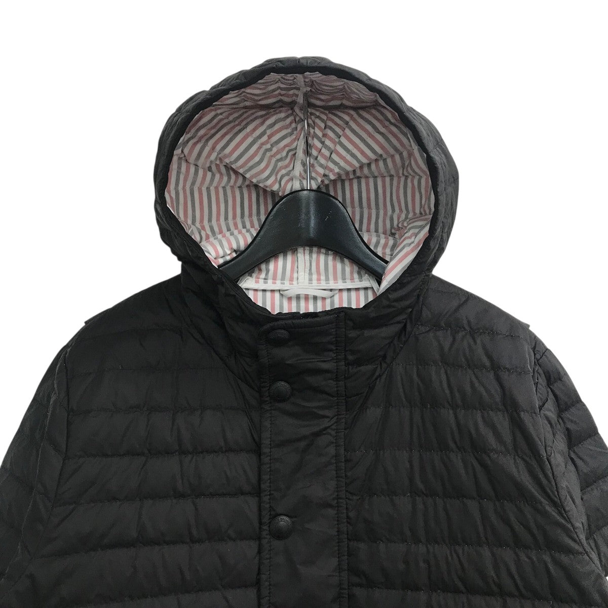 【新品】THOM BROWNE キルティングジャケット アウター 0 ダウン Matte Finish Nylon Down Fill Quilted 4 Bar Hood Jacket