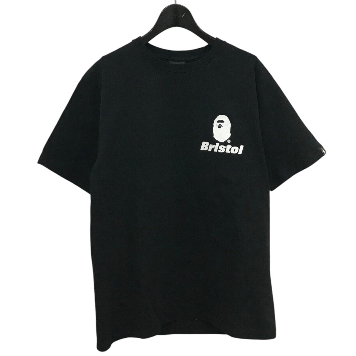 A BATHING APE×F．C．R．B． プリントTシャツ ブラック サイズ M