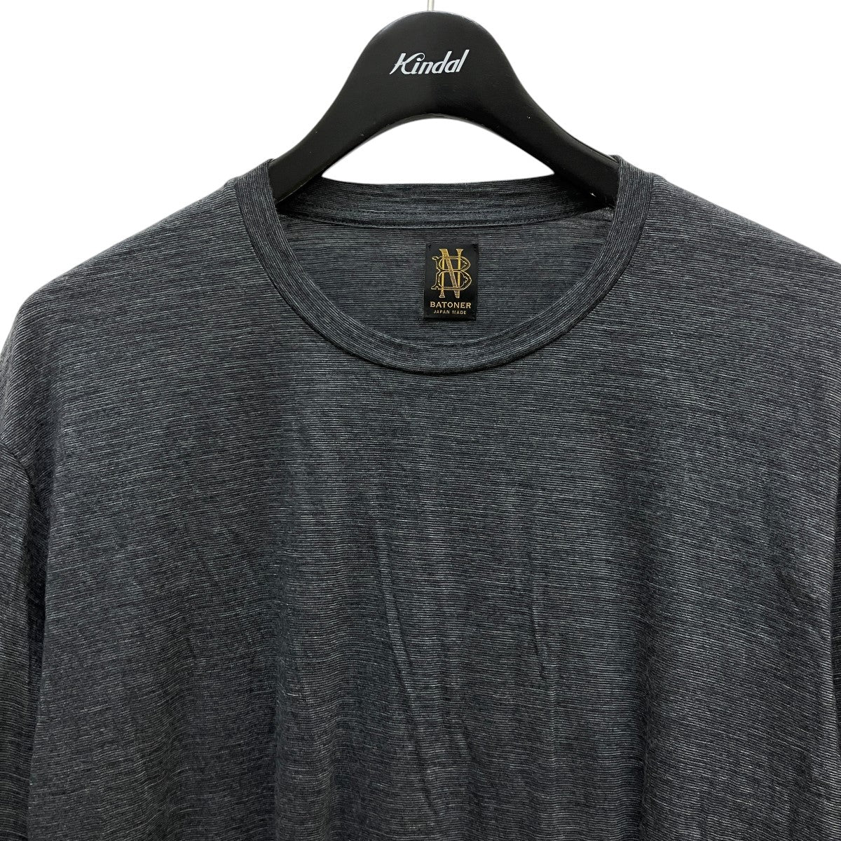 BATONER | サマーウールロングスリーブTシャツ [NAVY