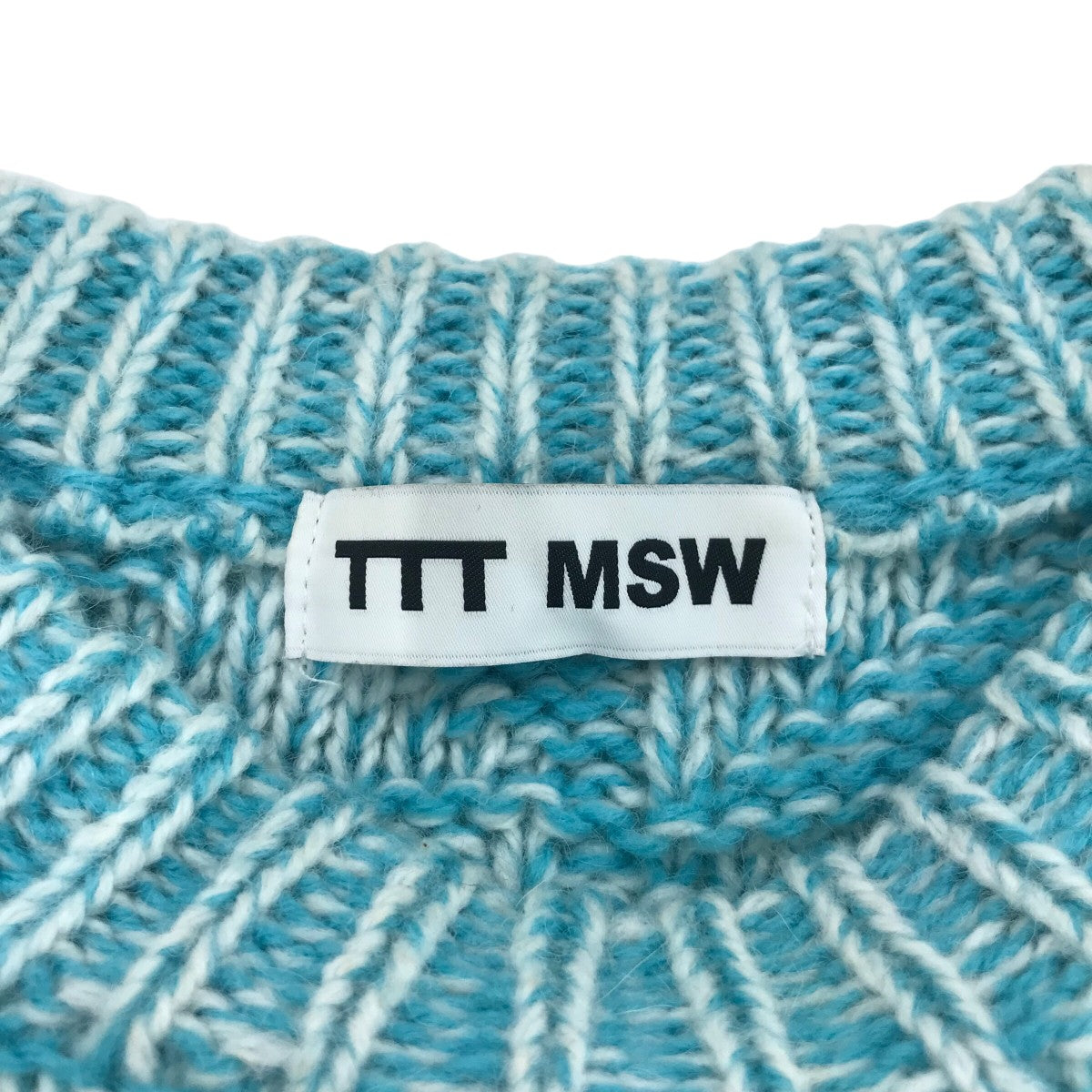 TTT MSW 22ssニット TTT MSW(ティーモダンストリートウエア) 22SS「Quilt Pattern