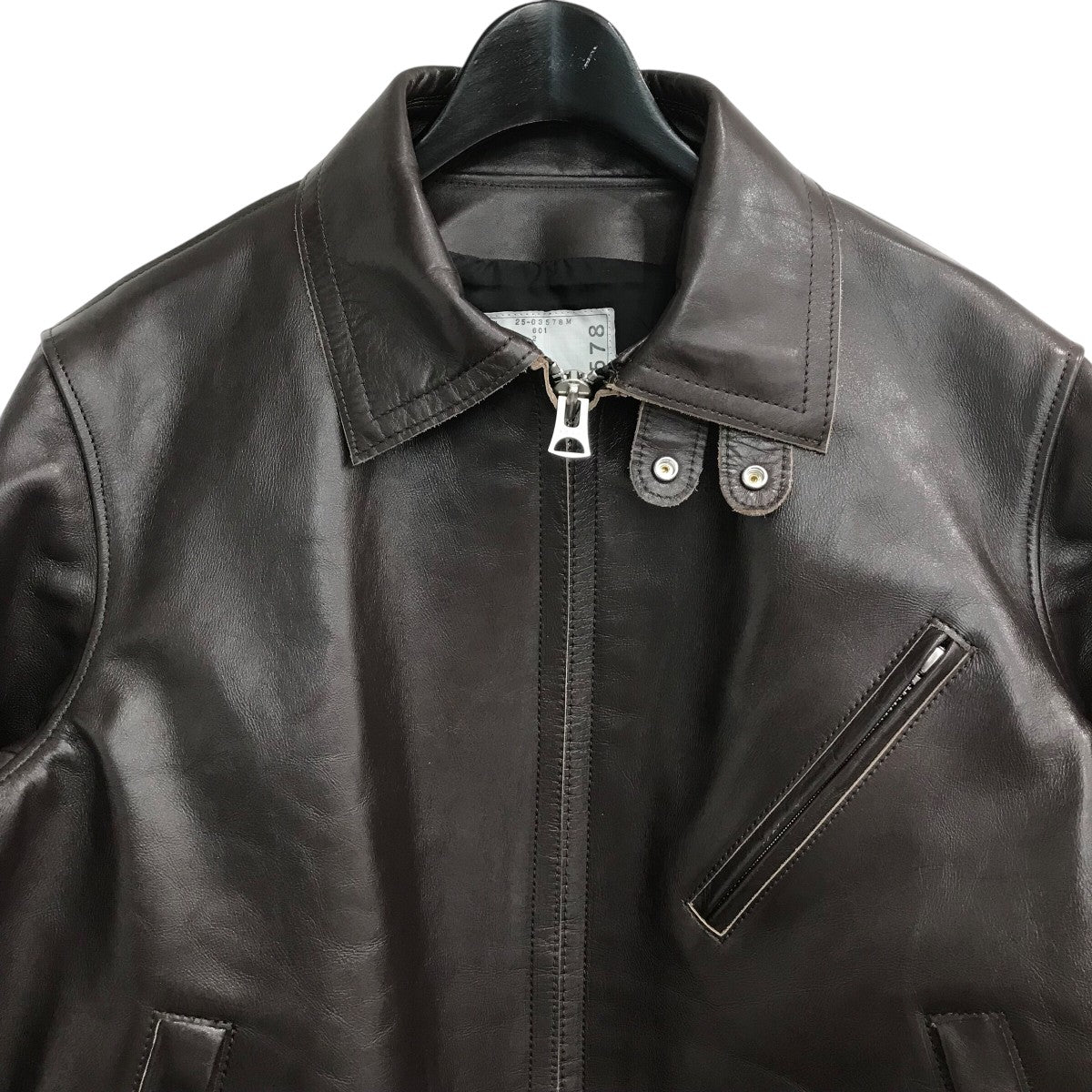 sacai(サカイ) 25SS「Leather Jacket」ライダースジャケット25