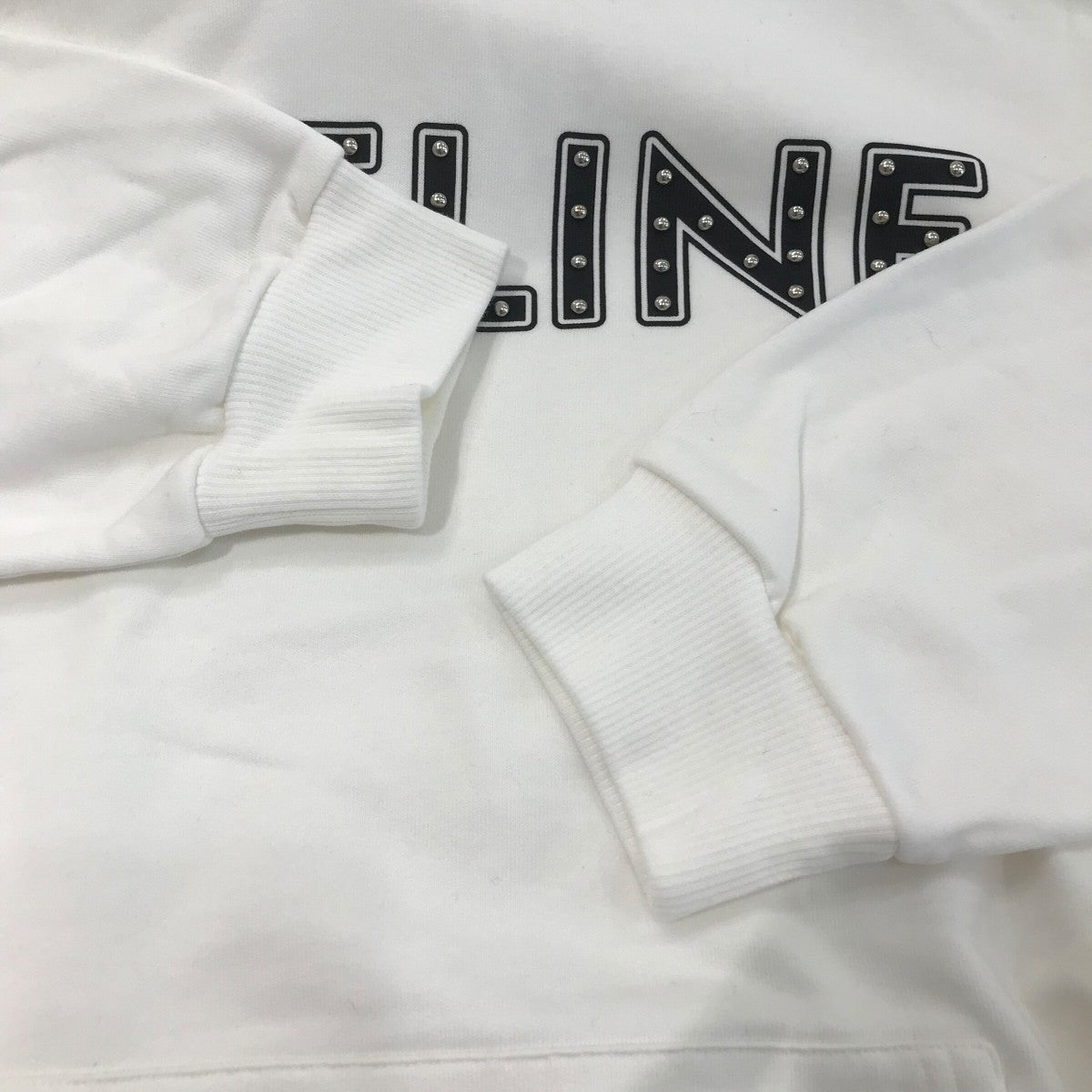 セリーヌ　CELINE スタッズパーカー 中古・古着通販】CELINE (セリーヌ) スタッズパーカー グレー