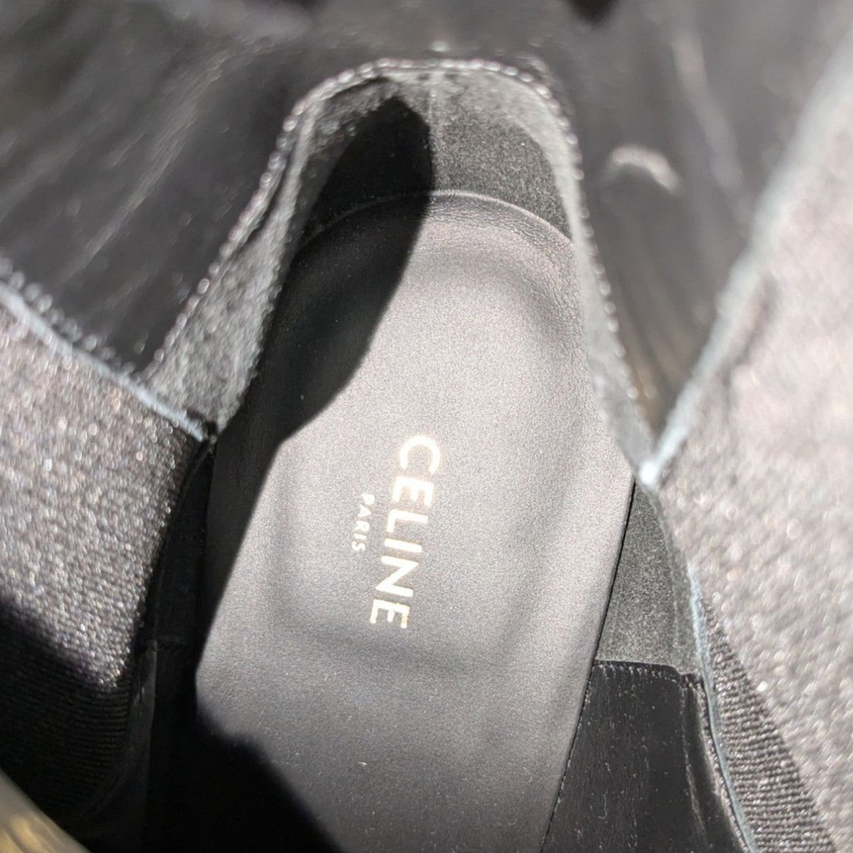 CELINE(セリーヌ) サイドゴアヒールブーツ ブラック サイズ 37