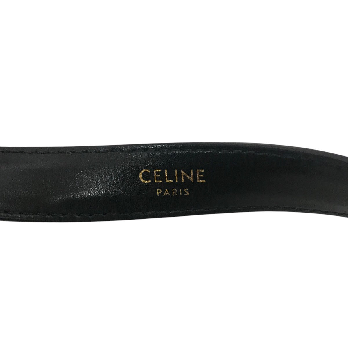 CELINE(セリーヌ) レザーベルト ブラック サイズ 85｜【公式