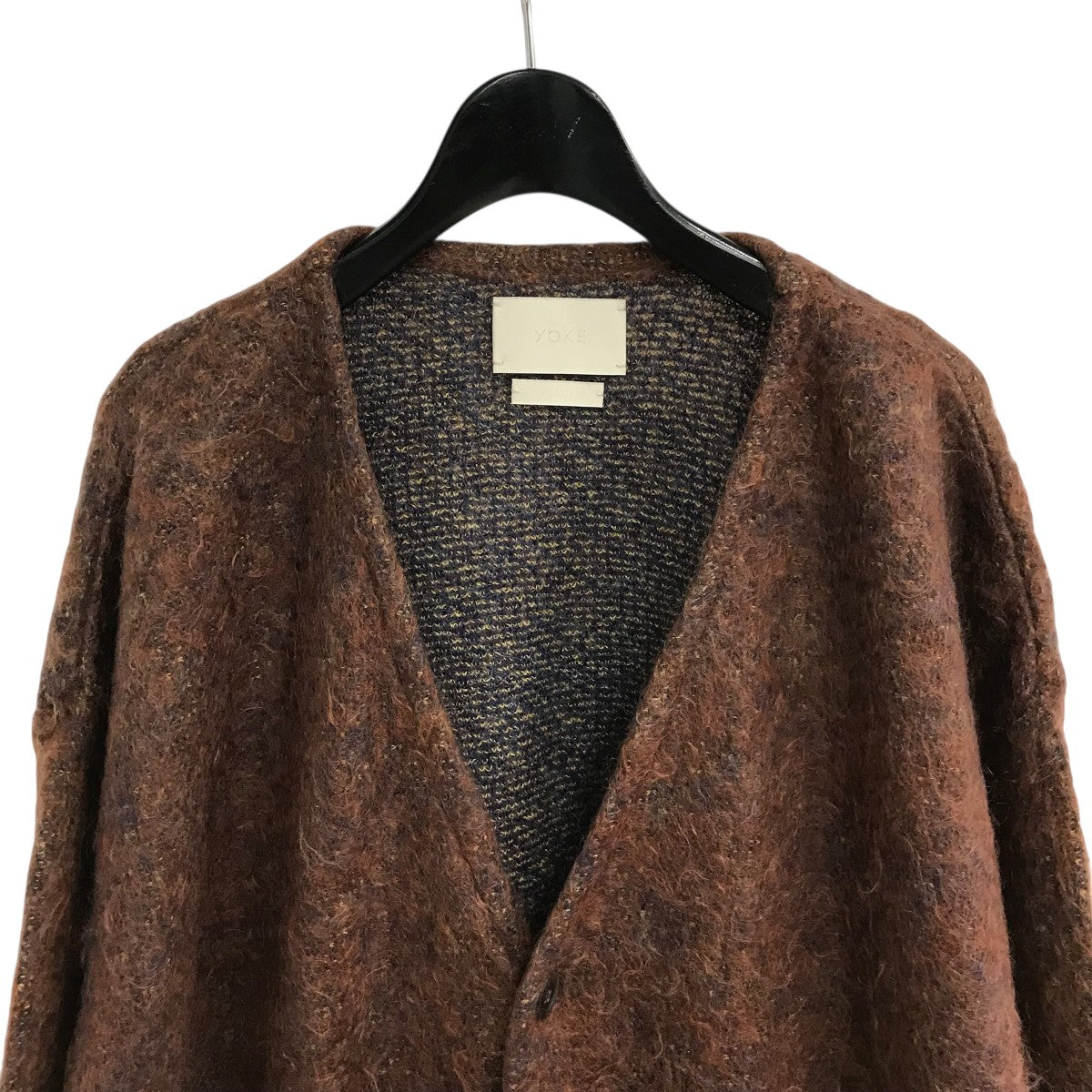 YOKE(ヨーク) 22AW「4COLOR MIX JACQUARD MOHAIR CARDIGAN
