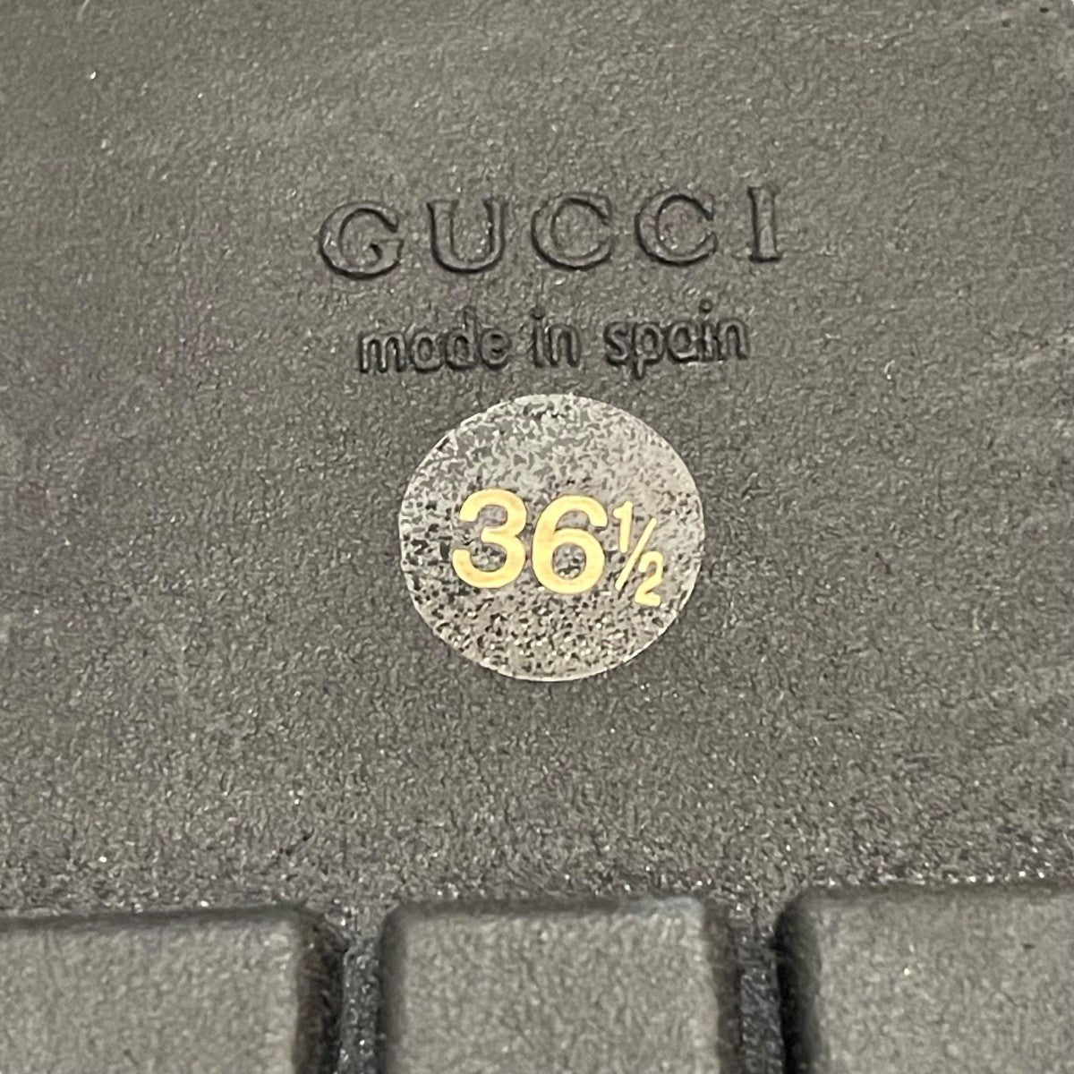 GUCCI　パンプス スタッズ付き グッチ シニョリーア〕スリングバック パンプスブラック