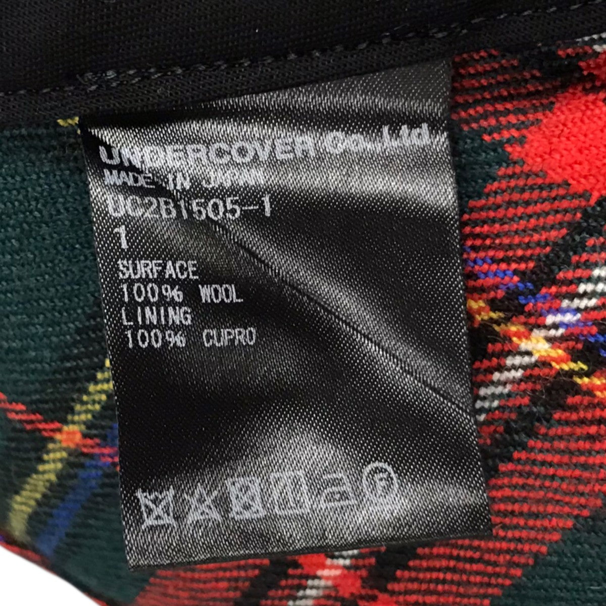 【未使用】UNDER COVER スカートドッキング タータンチェックパンツ UNDERCOVER(アンダーカバー) スカートドッキング タータン