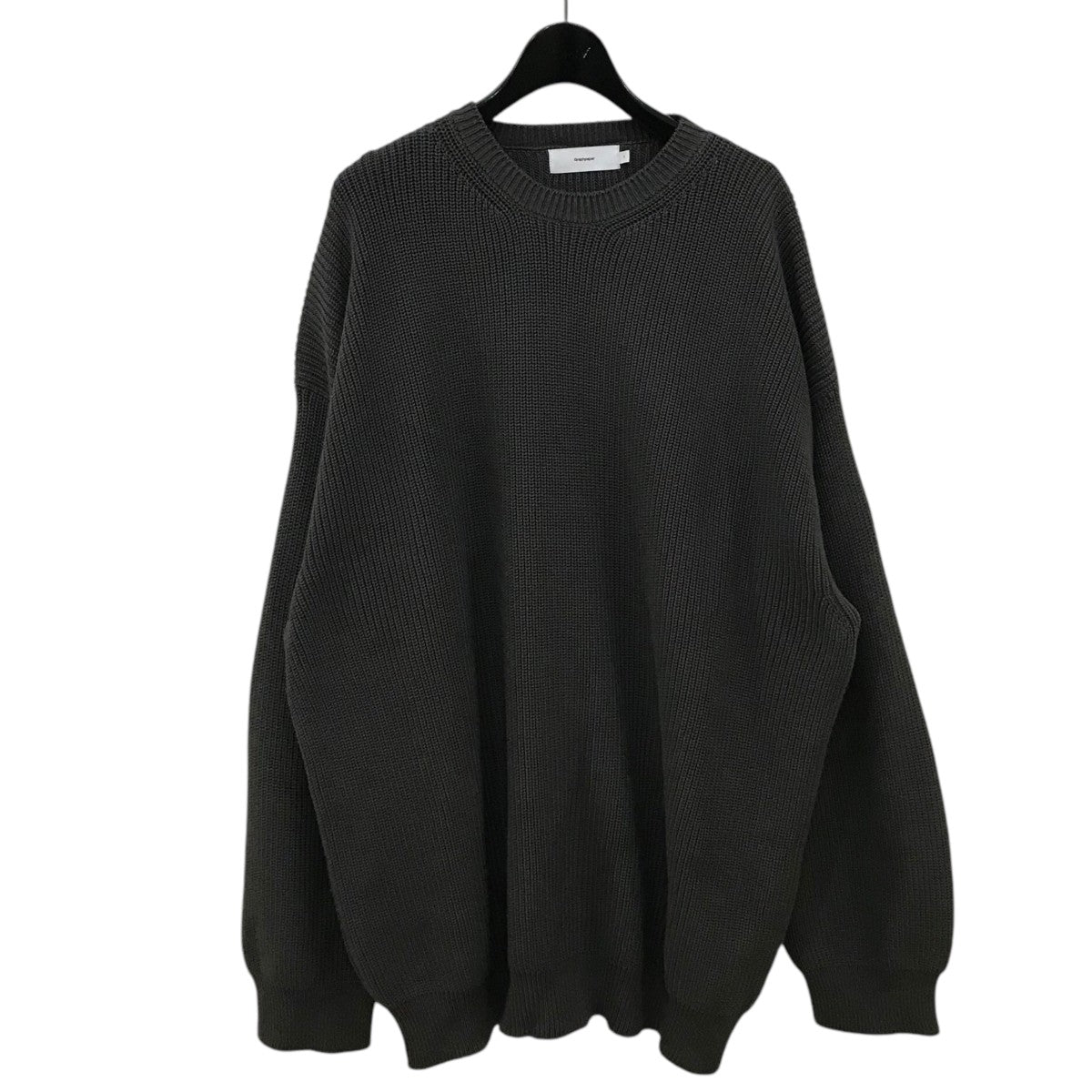 Graphpaper(グラフペーパー) 「Suvin Loose Rib Crew Neck Knit