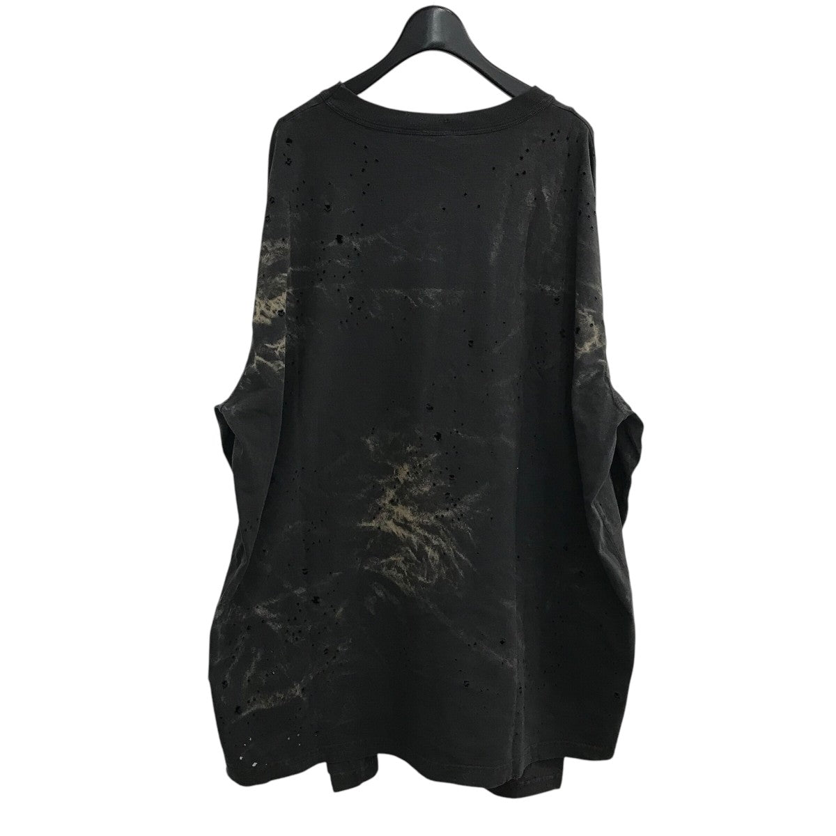 トップス diesel t-crane Ls-N2 Men's Destroyed long-sleeve T-shirt | Black | Diesel