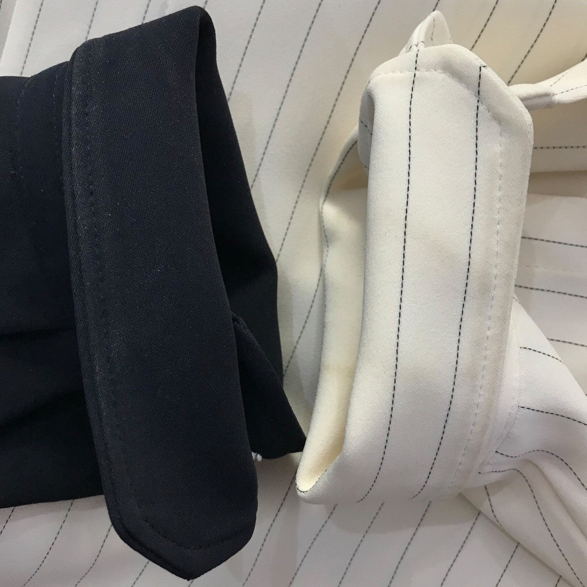CULLNI(クルニ) 24AW「Double Satin Bio Color Zip Shirt」切替