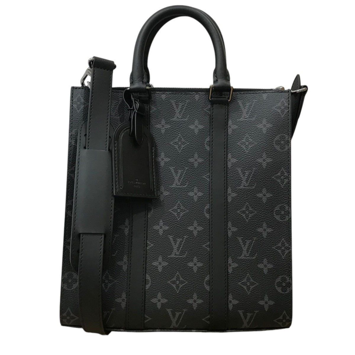LOUIS VUITTON 「モノグラム エクリプス サックプラ・クロス」2WAYトートバッグM46098 古着・中古-1枚目のアイテム画像