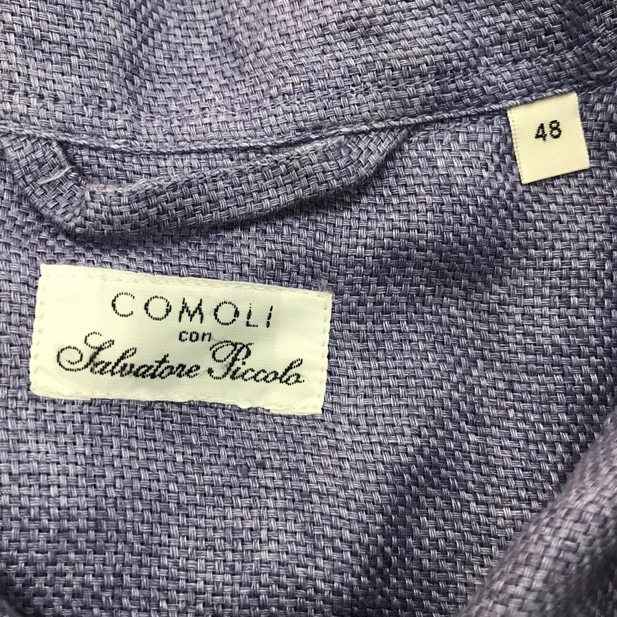 comoli 21ssSalvatorePiccoloリネンジャケットピッコロ COMOLI×Salvatore Piccolo リネンシャツジャケットX01 01022 X01