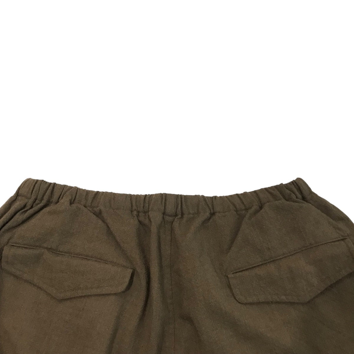 23AW comoli KHAKI縮絨ウール 6Pパンツ size1 COMOLI (コモリ) KHAKI縮絨ウール 6Pパンツ