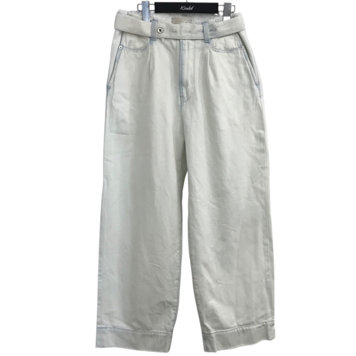 YOKE(ヨーク) 「CUT-OFF WIDE-LEGGED DENIM TROUSERS」ベルテッド