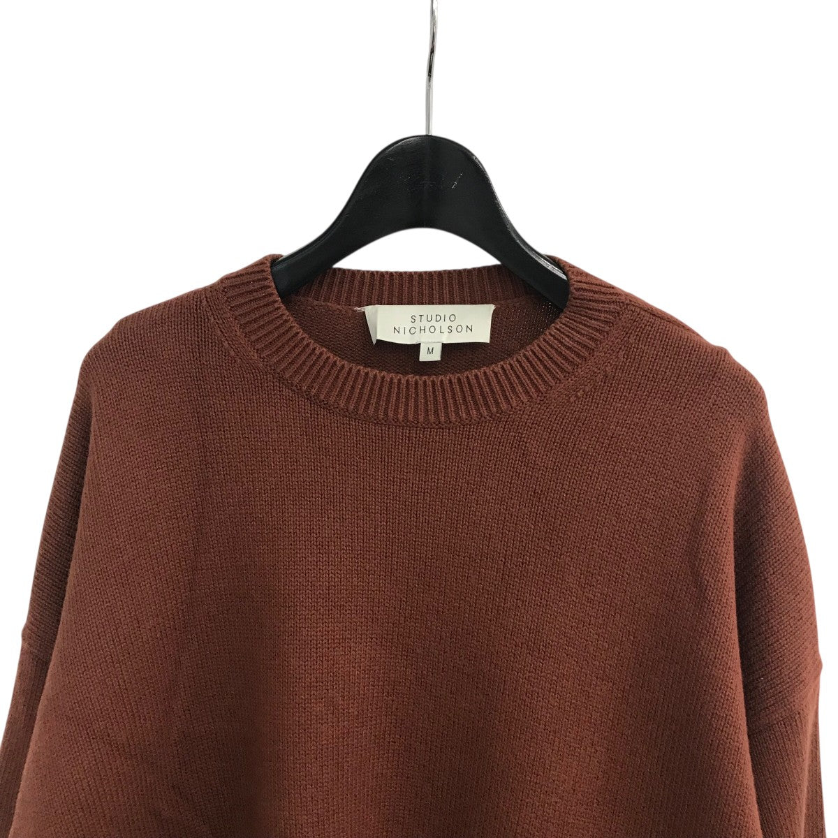 STUDIO NICHOLSON ダークブラウン ニット STUDIO NICHOLSON(スタジオニコルソン) ニット ブラウン サイズ