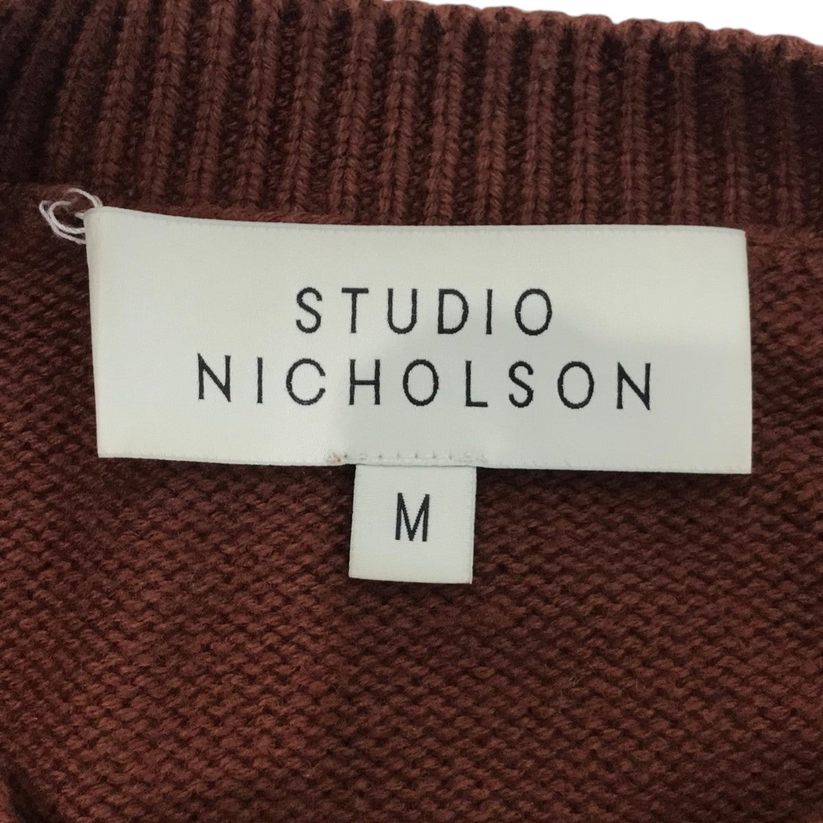 STUDIO NICHOLSON ダークブラウン ニット STUDIO NICHOLSON(スタジオニコルソン) ニット ブラウン サイズ
