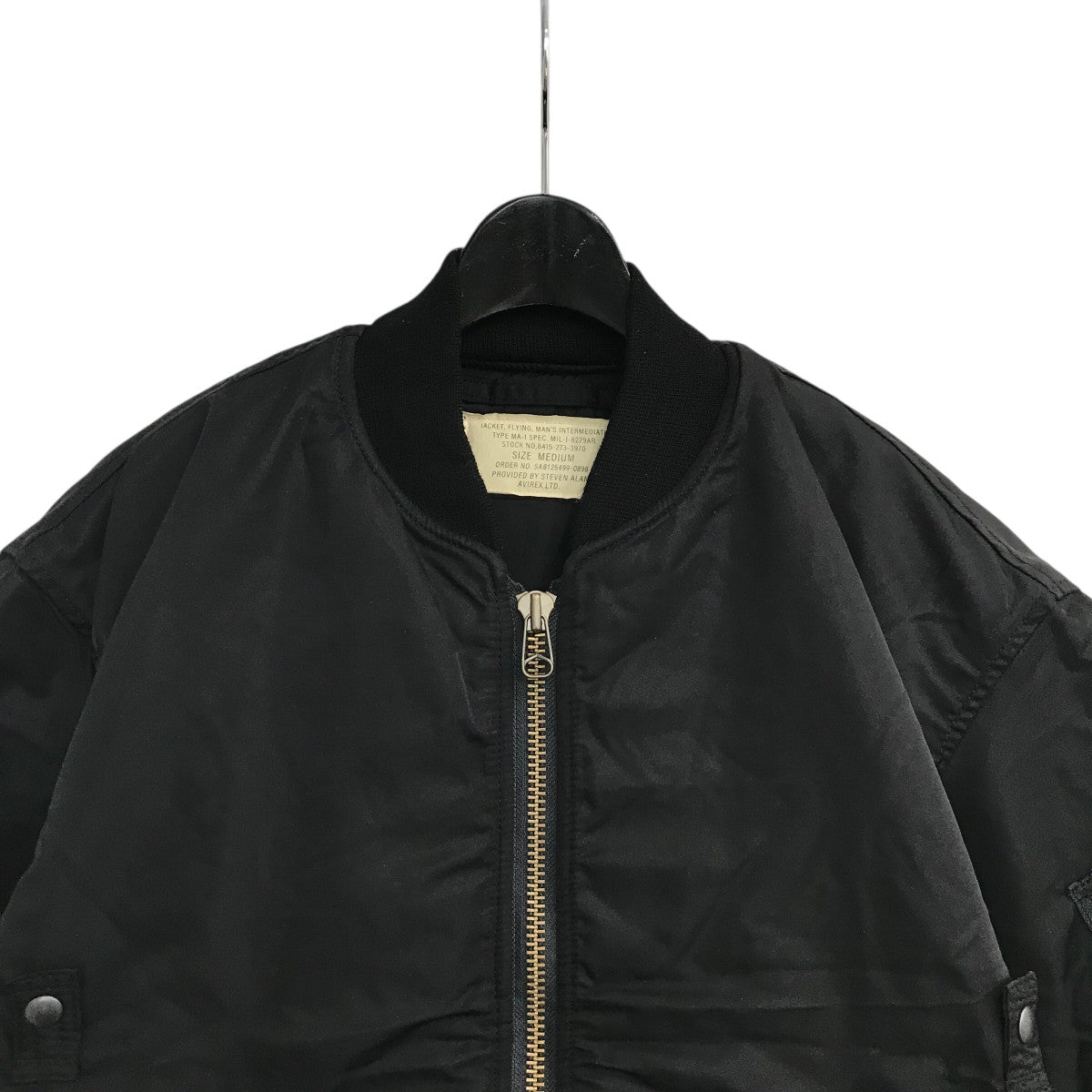 AVIREX×STEVEN ALAN MA-1ジャケット ブラック サイズ M｜【公式