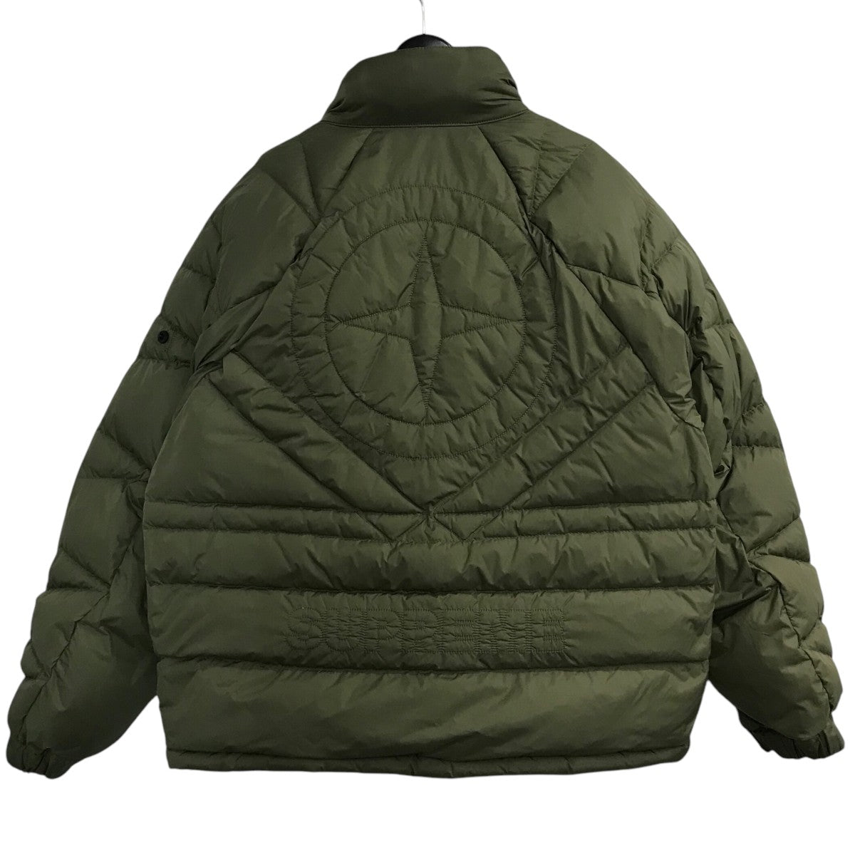 SUPREME ダウンジャケット オリーブ STONE ISLAND×Supreme 23AW「Reversible Down Puffer Jacket