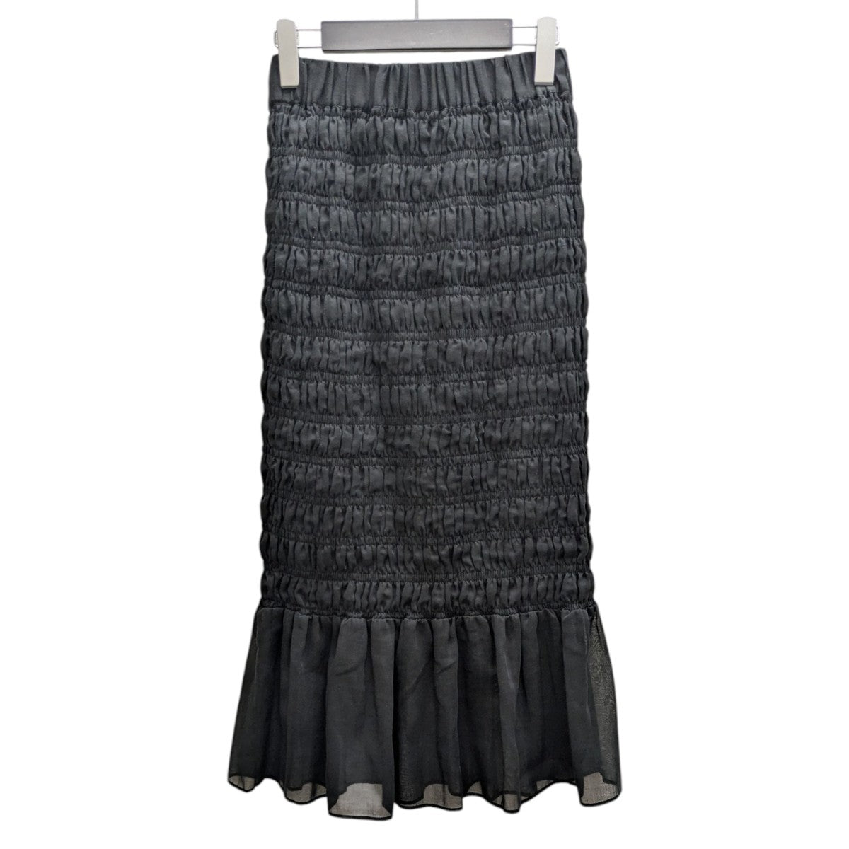 フィーニー　pheeny コットンナイロン ミリタリースカート　マキシ丈 PHEENY/COTTON NYLON DUMP MILITARY SKIRT(BLACK)