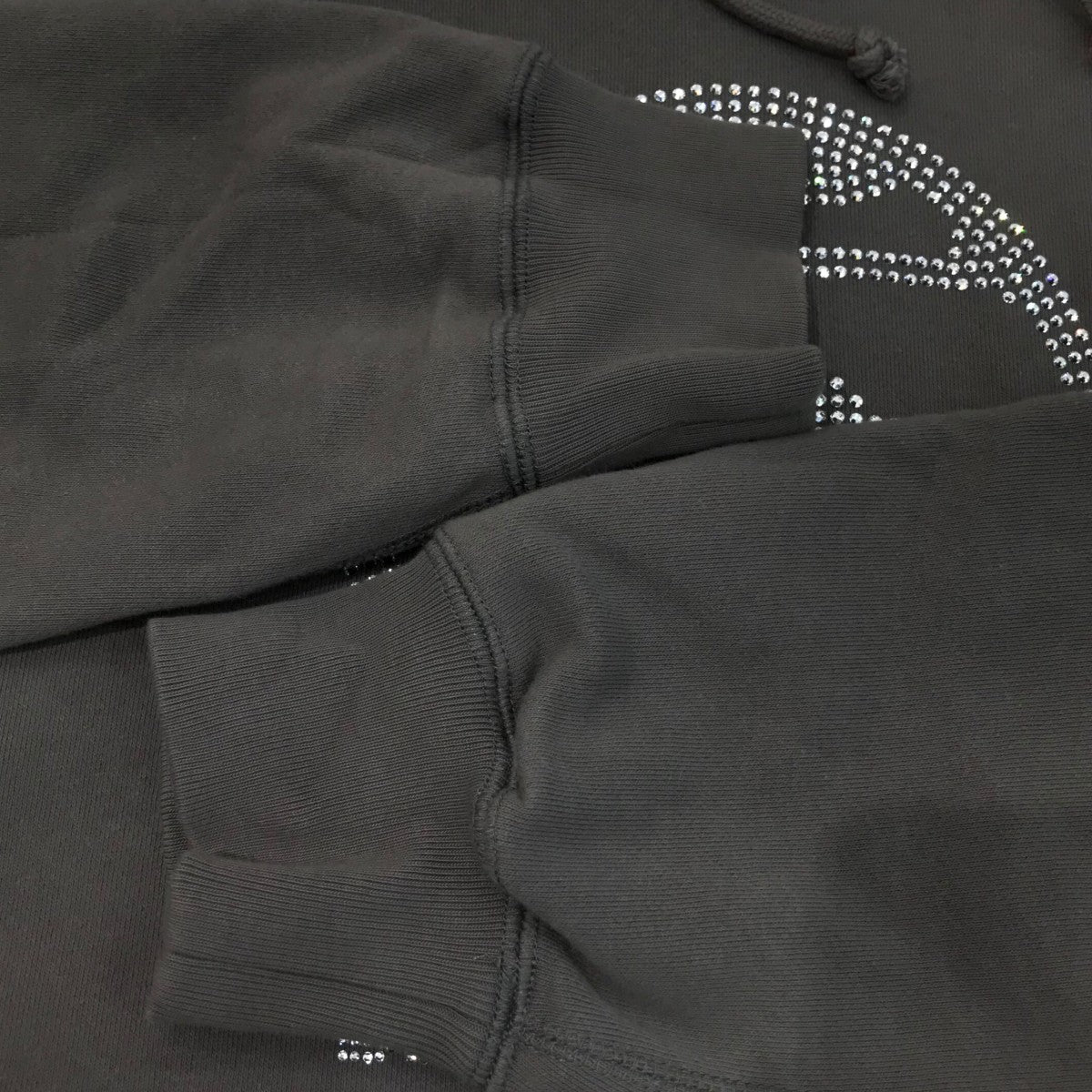 THE BLACK EYE PATCH×千葉雄喜 「YUKI CHIBA STAR RHINESTONE HWC HOODIE」ラインストーンプルオーバーパーカー 古着・中古-4枚目のアイテム画像