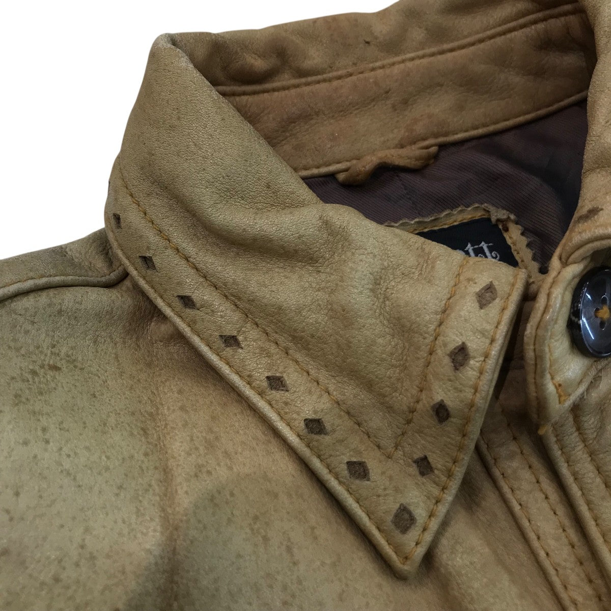 Schott(ショット) ウエスタンレザージャケット ベージュ サイズ M