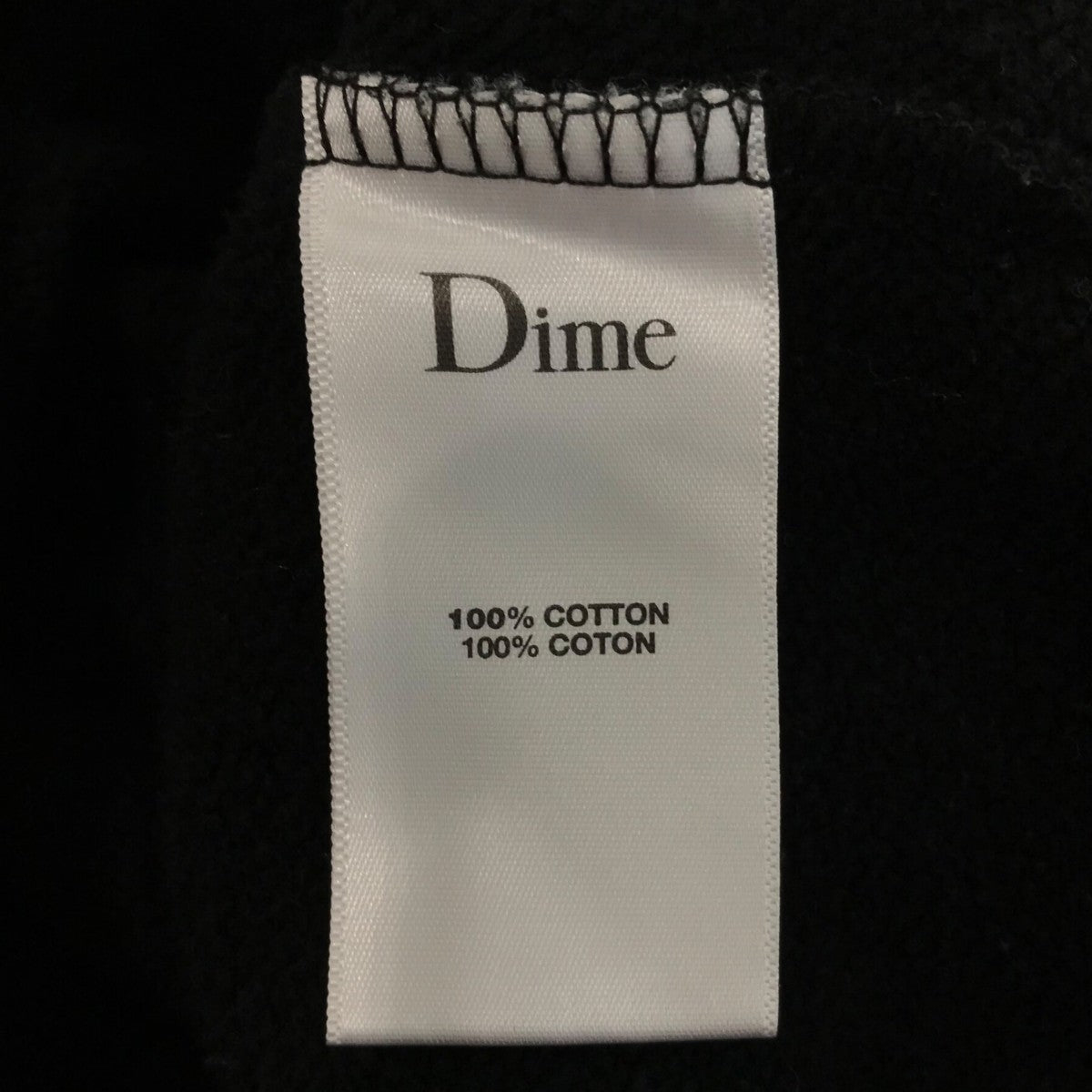 Dime(ダイム) ロゴ刺繍スウェット ブラック サイズ XL｜【公式