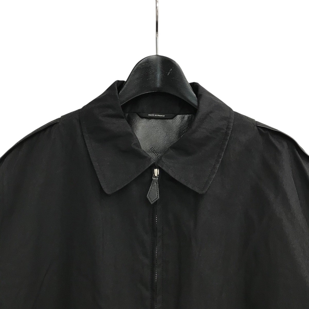 HERMES(エルメス) 襟付きジップジップアップブルゾン ブラック サイズ  