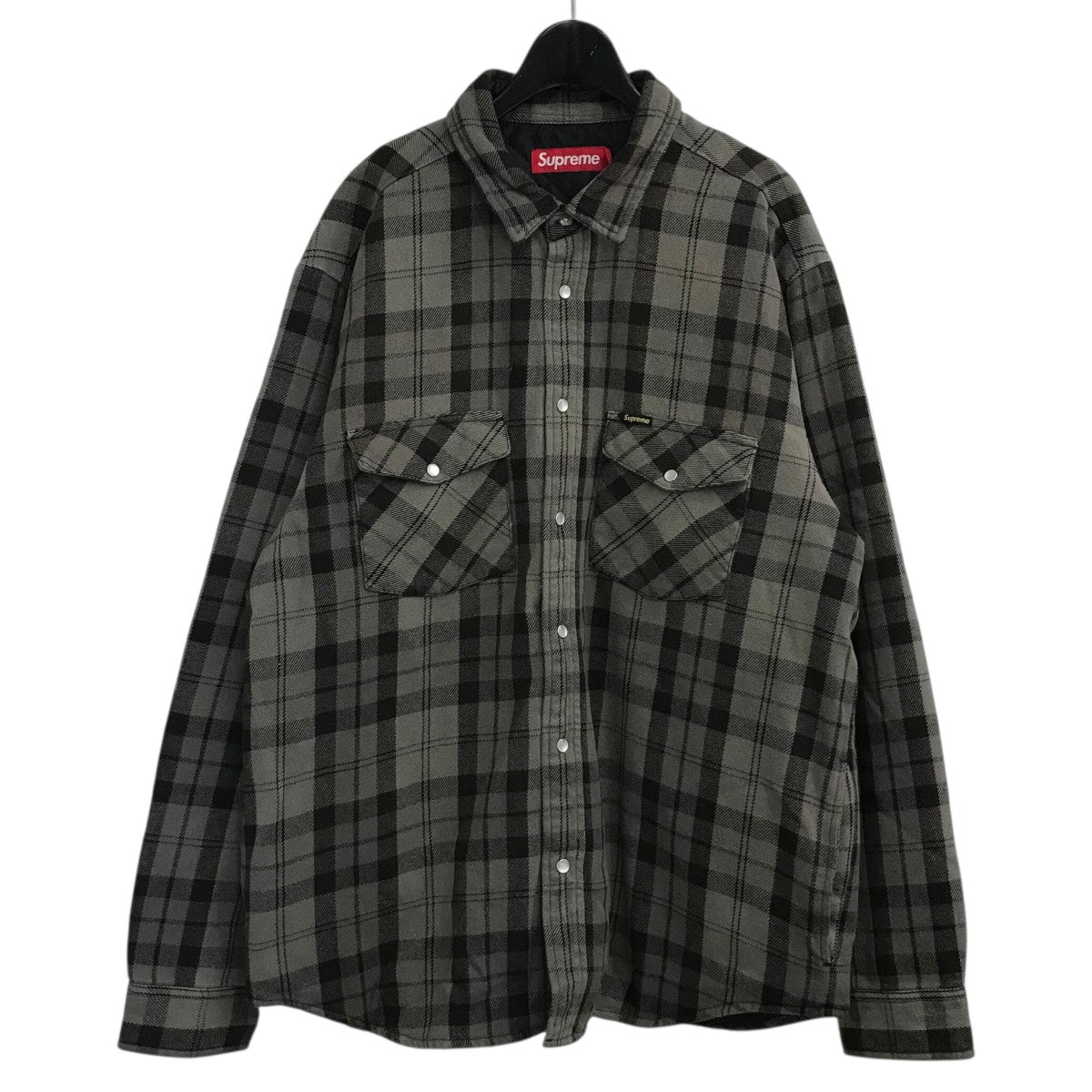 Supreme(シュプリーム) 24SS「Quilted Flannel Snap Shirt」中綿
